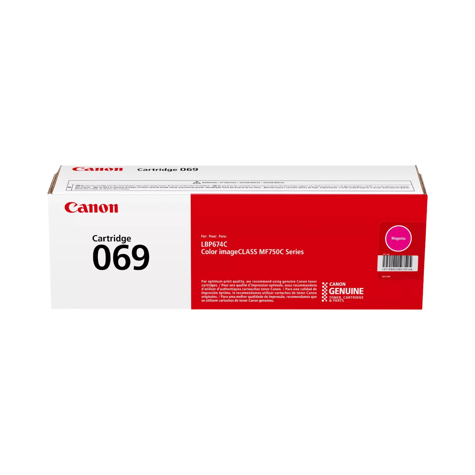 Canon 069 Magenta Toner Cartridge for imageCLASS Laser Printers — Being Shipped