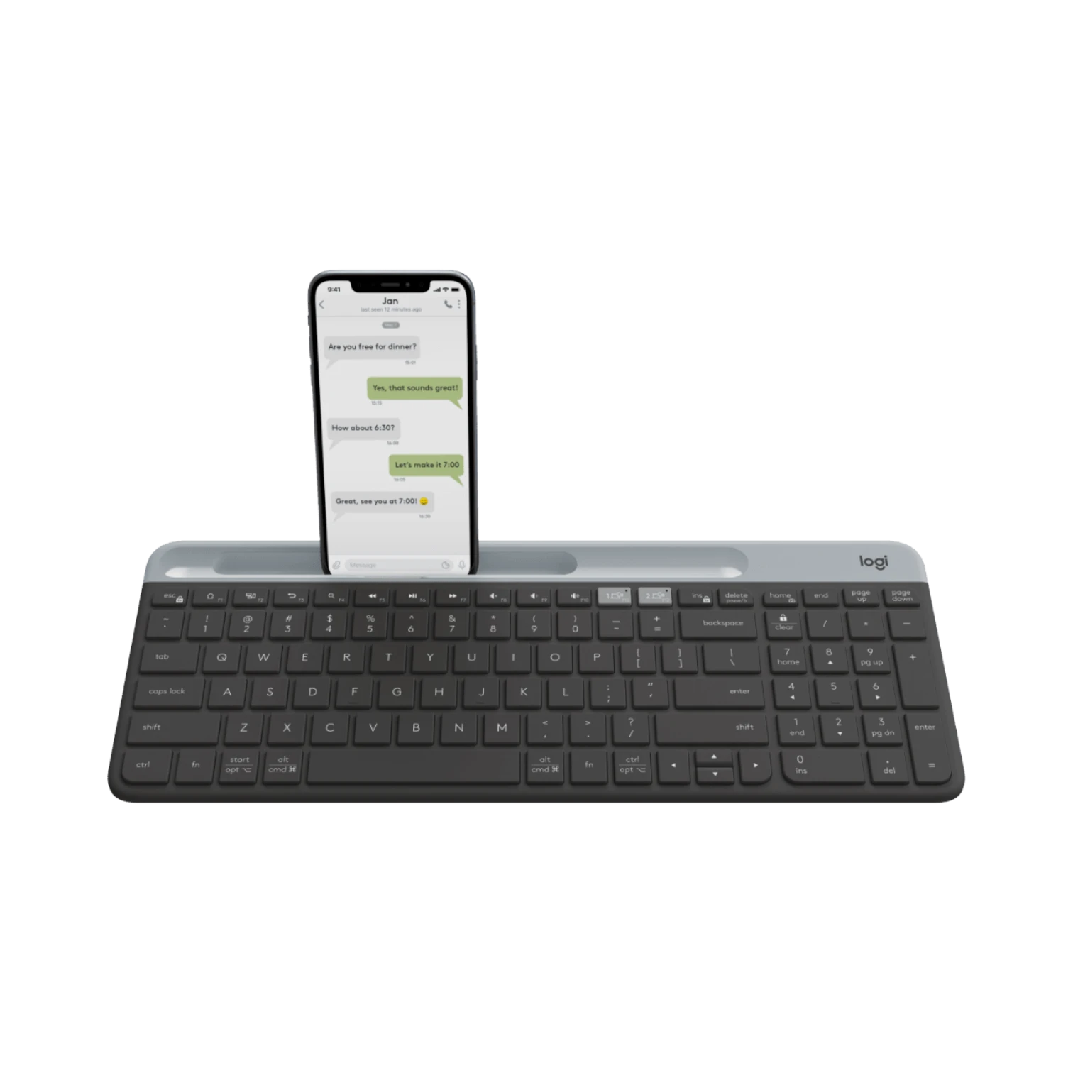 Logitech K585 Slim Multi-Device Wireless Keyboard (Graphite) — Being Shipped