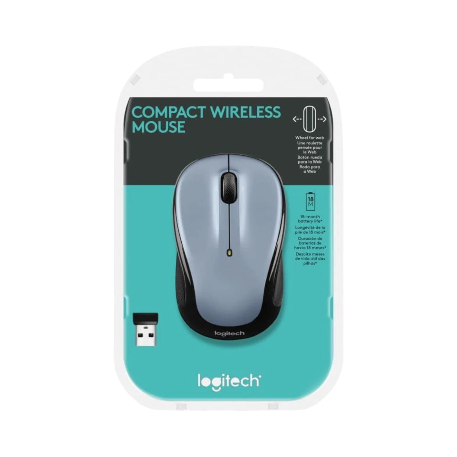 Logitech M325S Compact & Comfortable Wireless Mouse (Silver) — Being Shipped