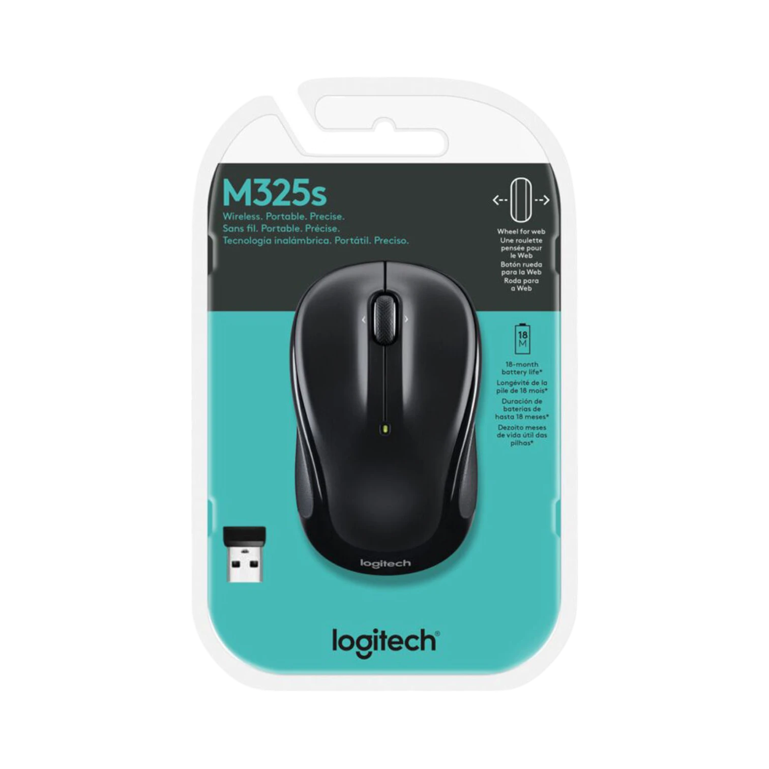 Logitech M325S Wireless Mouse (Black) — Being Shipped