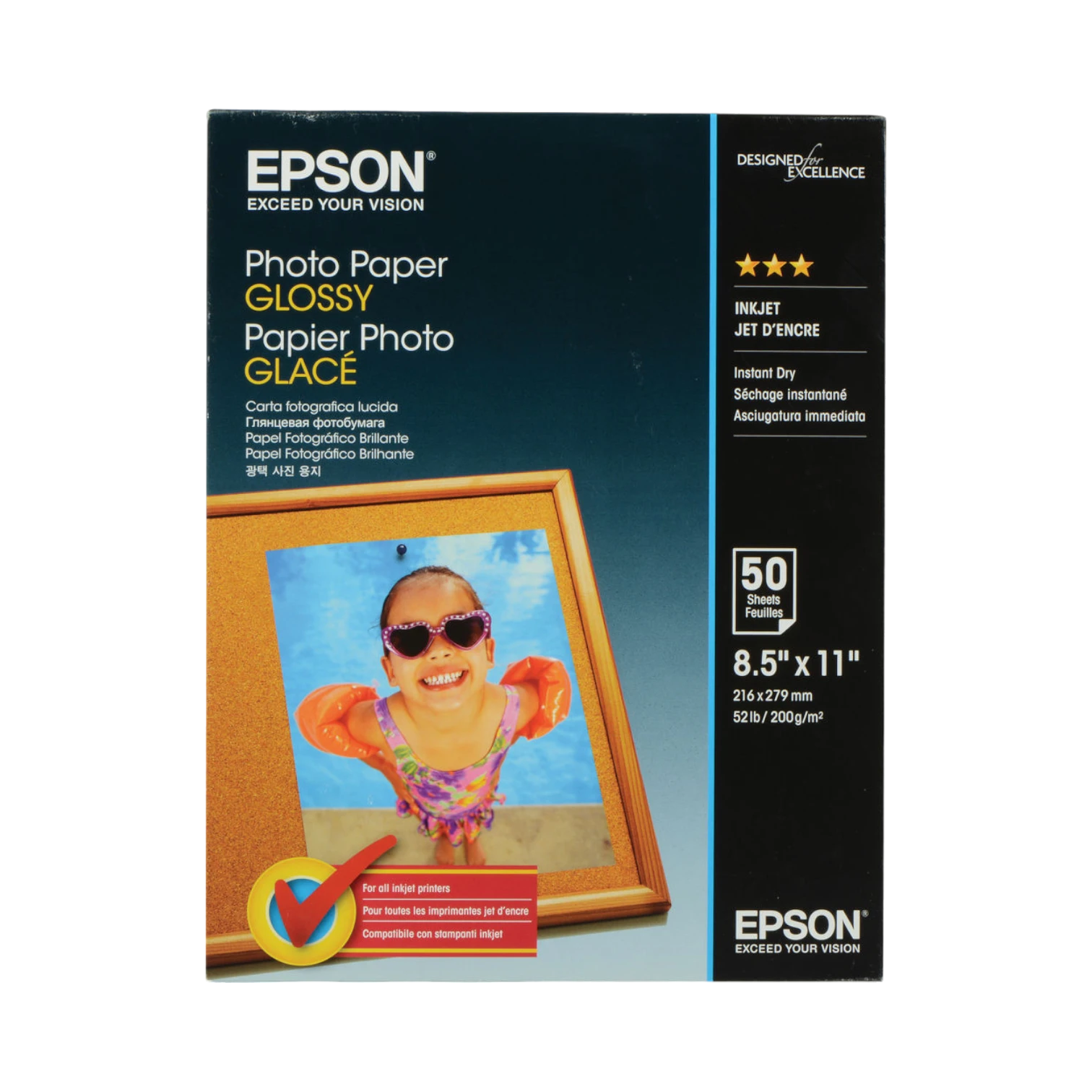 Epson Photo Paper Glossy (8.5 x 11", 50 Sheets) — Being Shipped