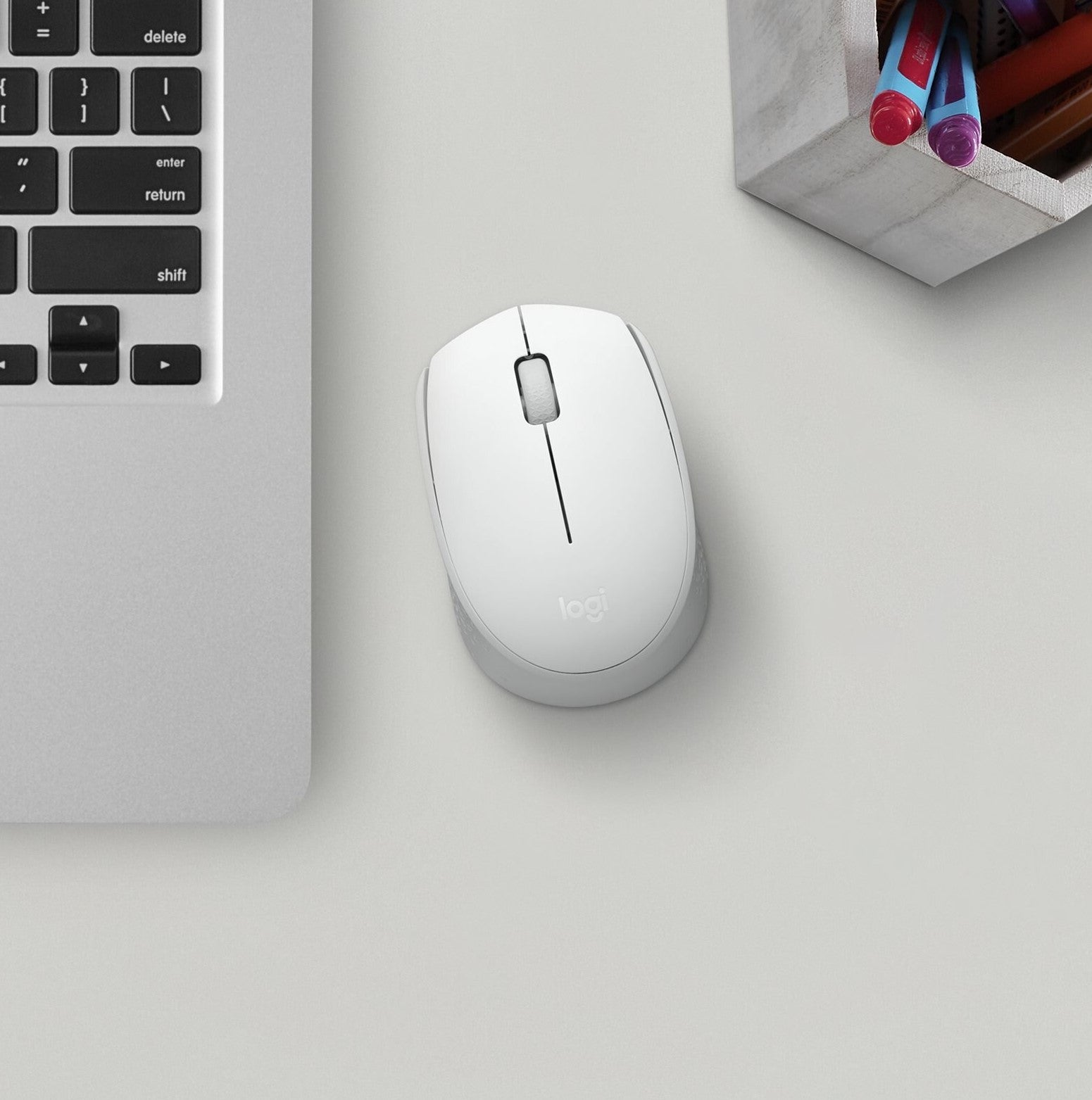 Logitech M170 Compact Wireless Mouse (White) — Being Shipped