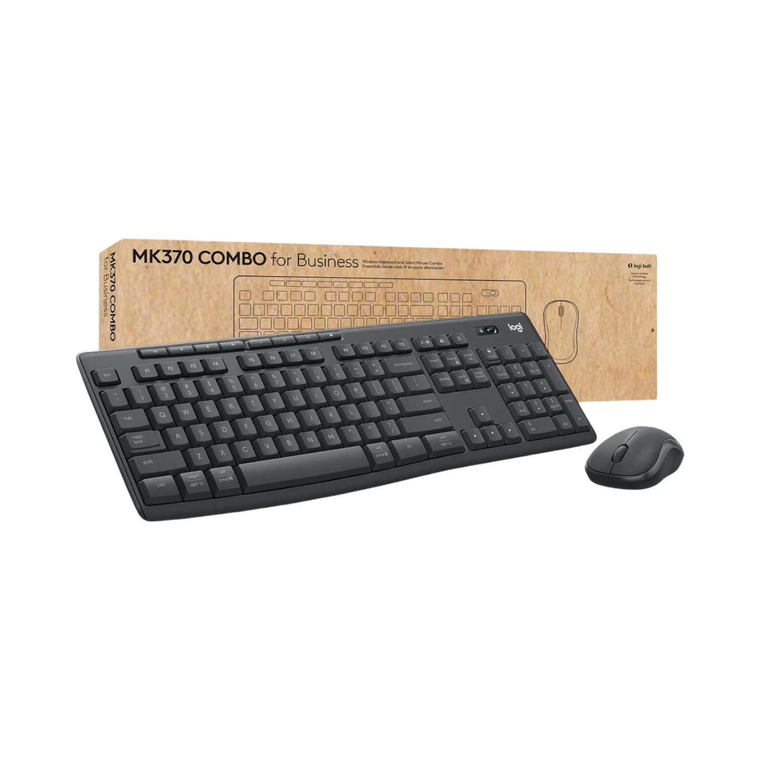 Logitech MK370 Business Wireless Keyboard & Mouse Combo (Graphite) — Being Shipped