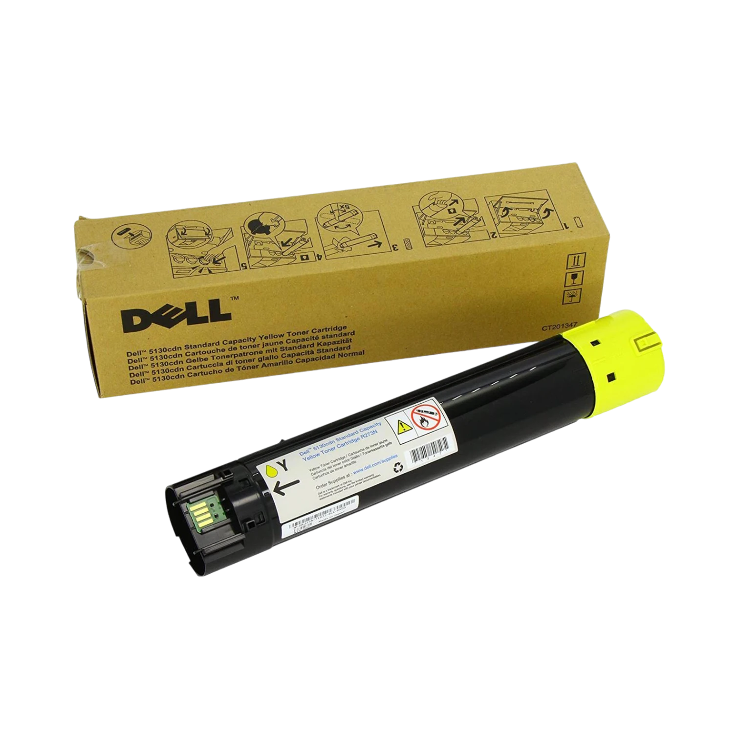 Dell Yellow Toner Cartridge for 5130cdn Laser Printer — Being Shipped