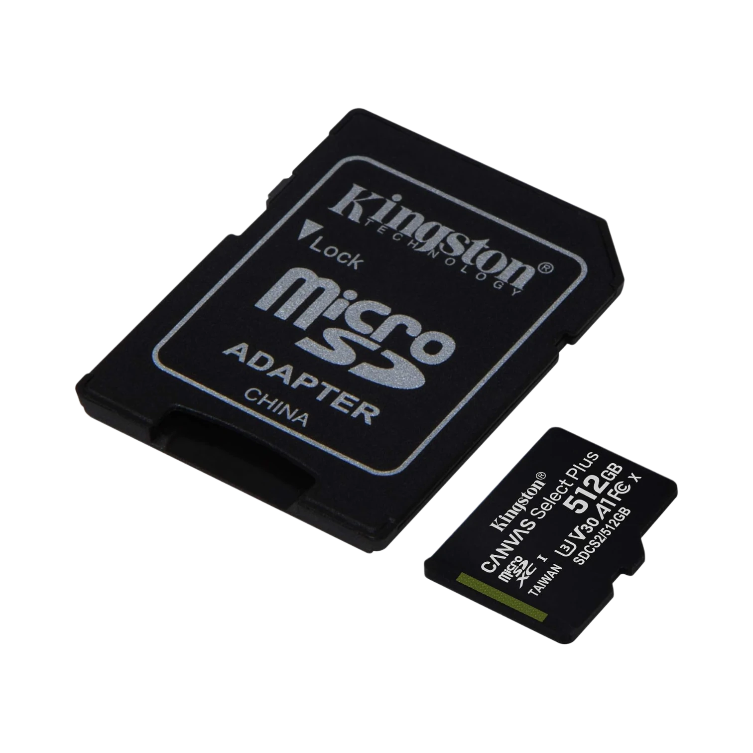 Kingston Canvas Select Plus 512GB UHS-I microSDXC Memory Card with SD Adapter — Being Shipped