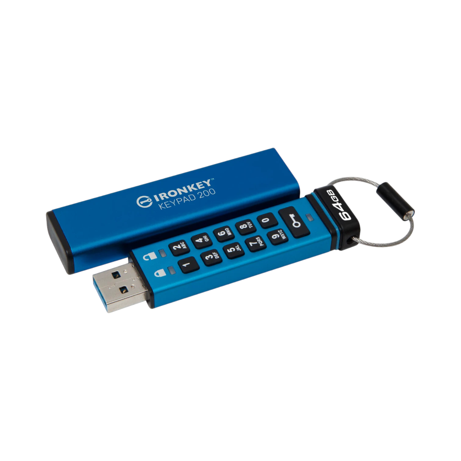 Kingston IronKey Keypad 200 USB-A 3.2 Gen 1 64GB Flash Drive — Being Shipped