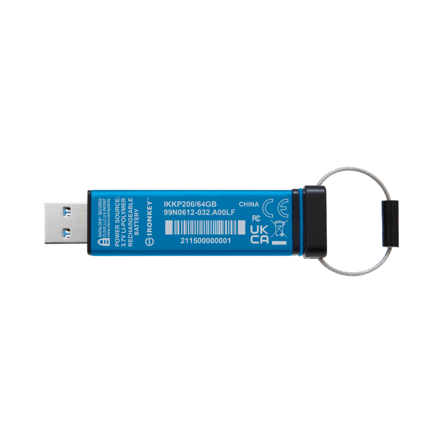 Kingston IronKey Keypad 200 USB-A 3.2 Gen 1 64GB Flash Drive — Being Shipped