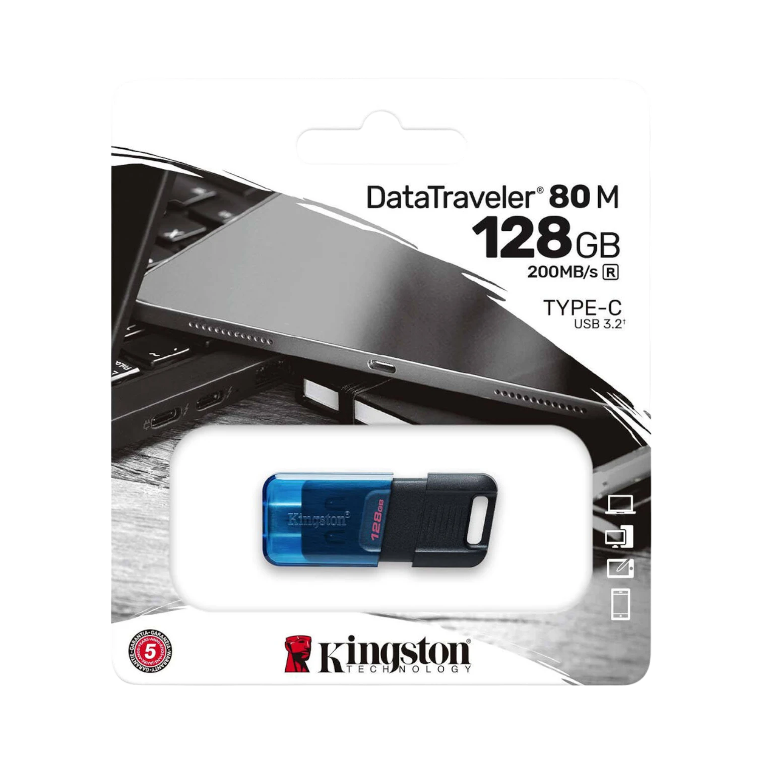 Kingston DataTraveler 80 M USB-C 128GB Flash Drive — Being Shipped