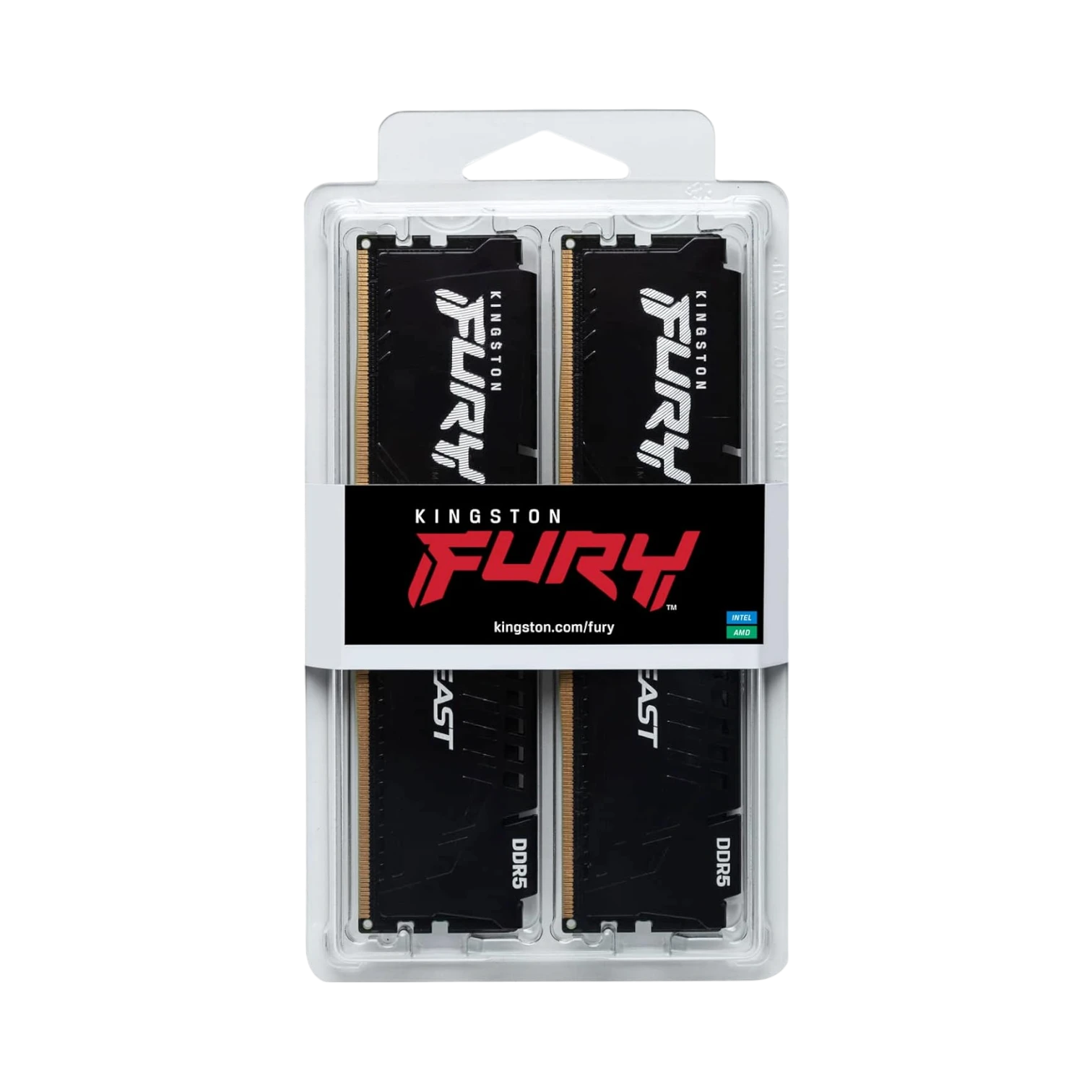 Kingston FURY Beast Black 32GB DDR5 288-Pin Memory Kit (2 x 16GB) — Being Shipped