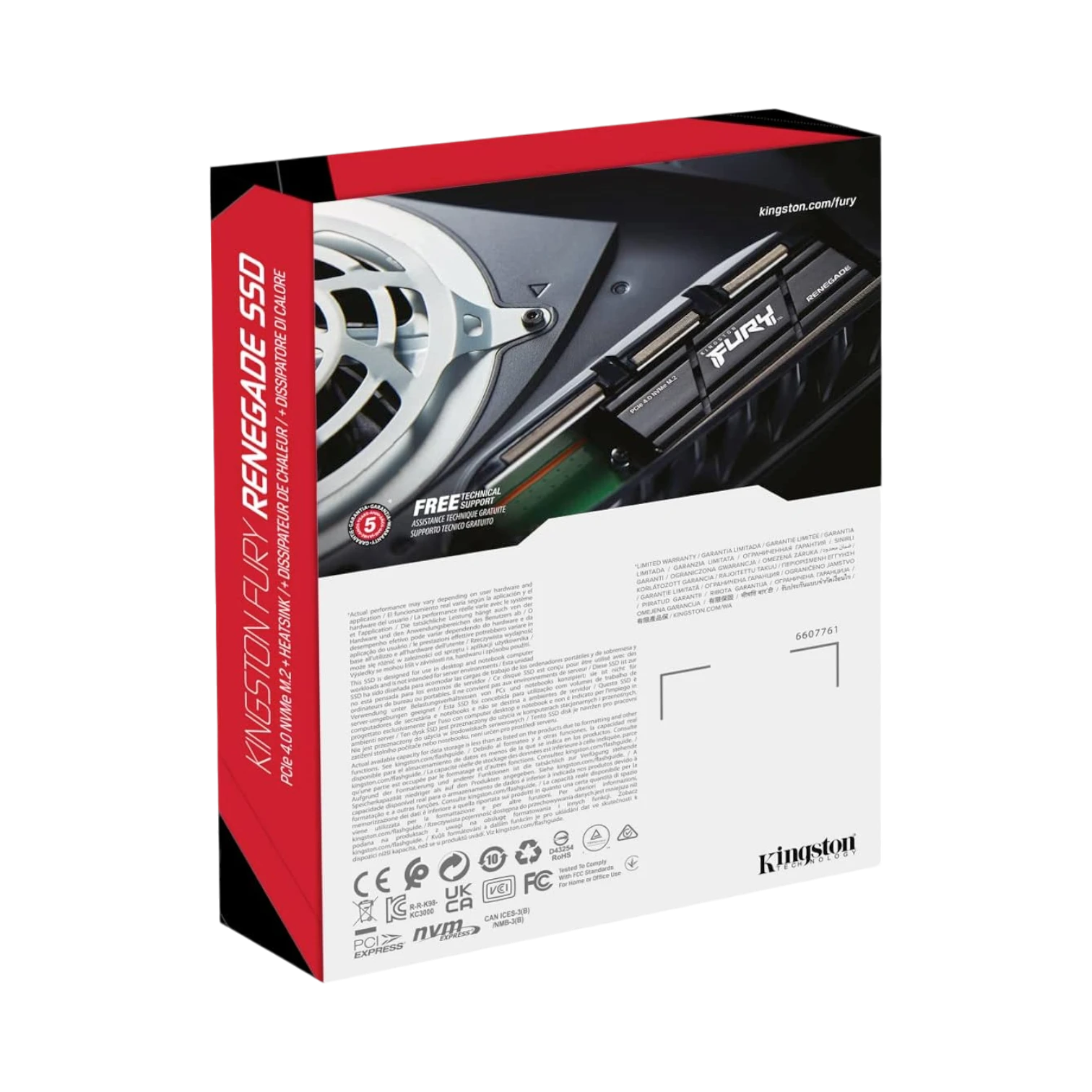 Kingston 2TB FURY Renegade PCIe 4.0 NVMe M.2 SSD with Heatsink — Being Shipped