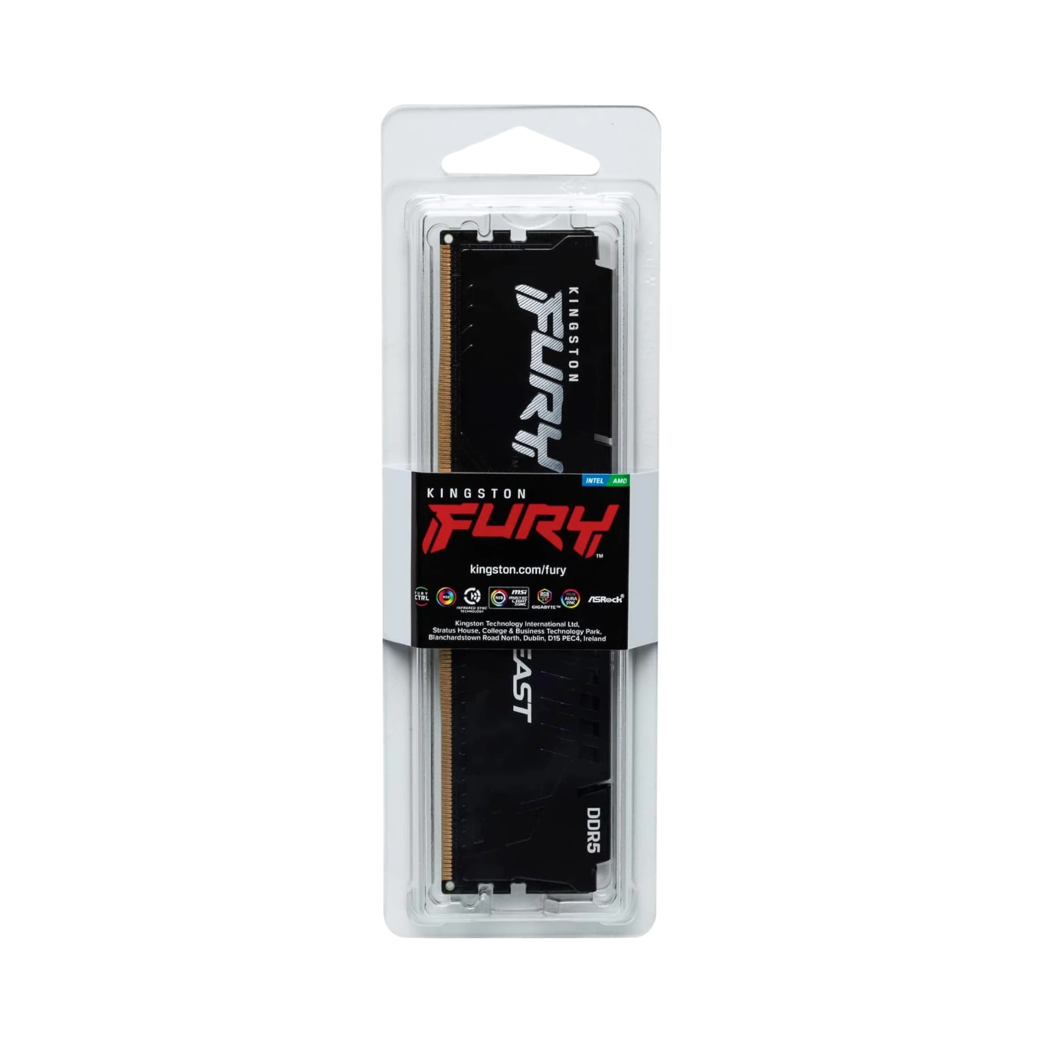 Kingston FURY Beast Black 288-Pin PC5-48000 32GB DDR5 UDIMM Memory — Being Shipped