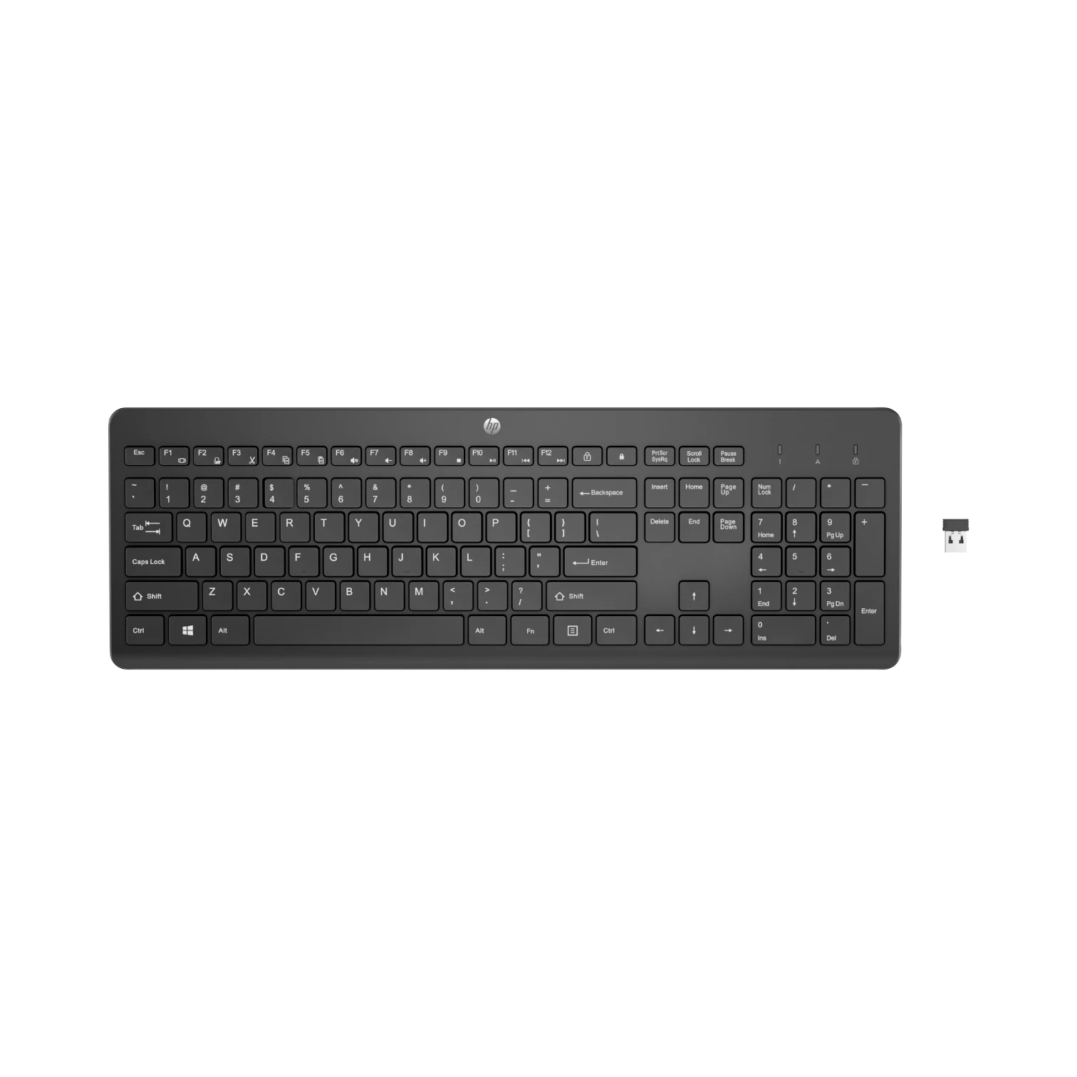 HP 230 Quiet Wireless Keyboard (Black) — Being Shipped