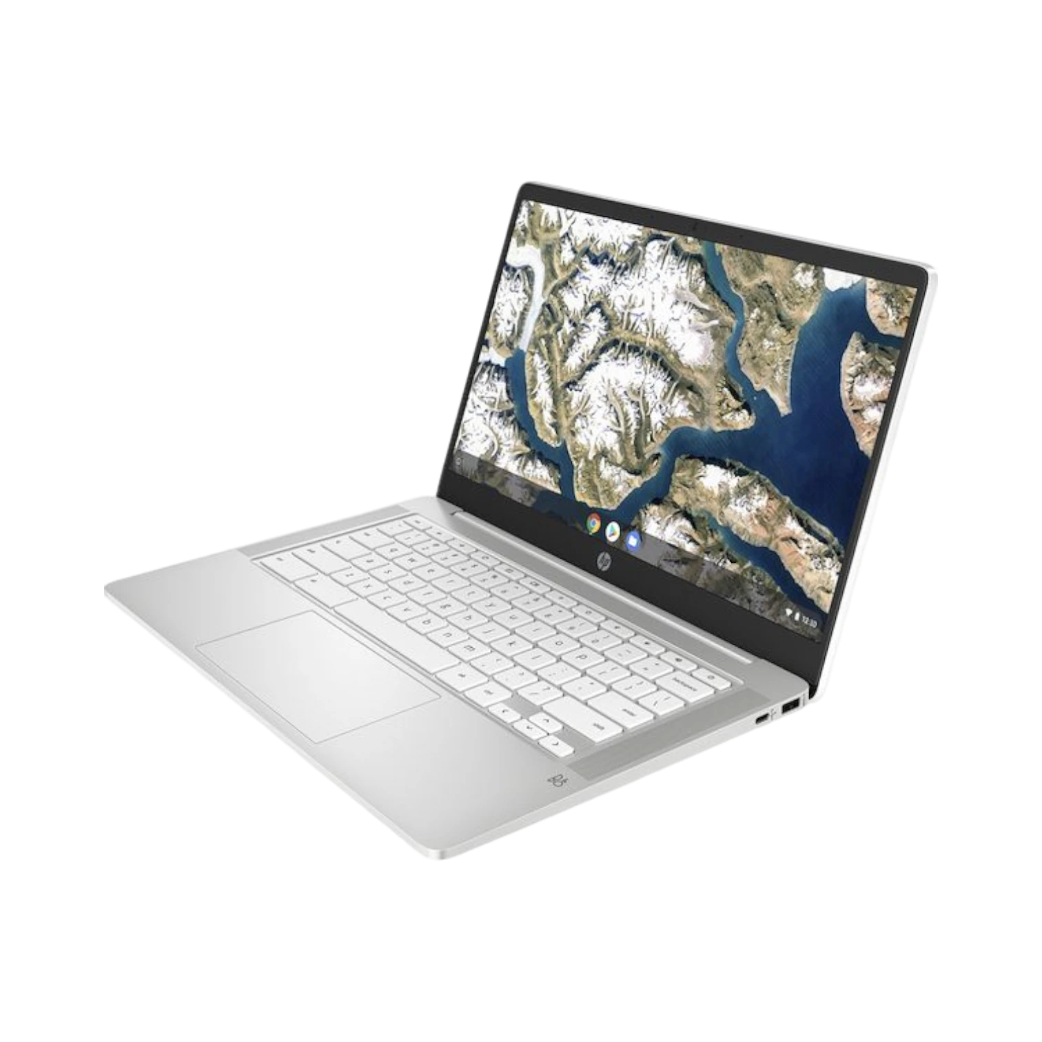 HP Chromebook 14" Laptop Intel Celeron N4120, 4GB RAM, 64GB eMMC (Ceramic White) — Being Shipped