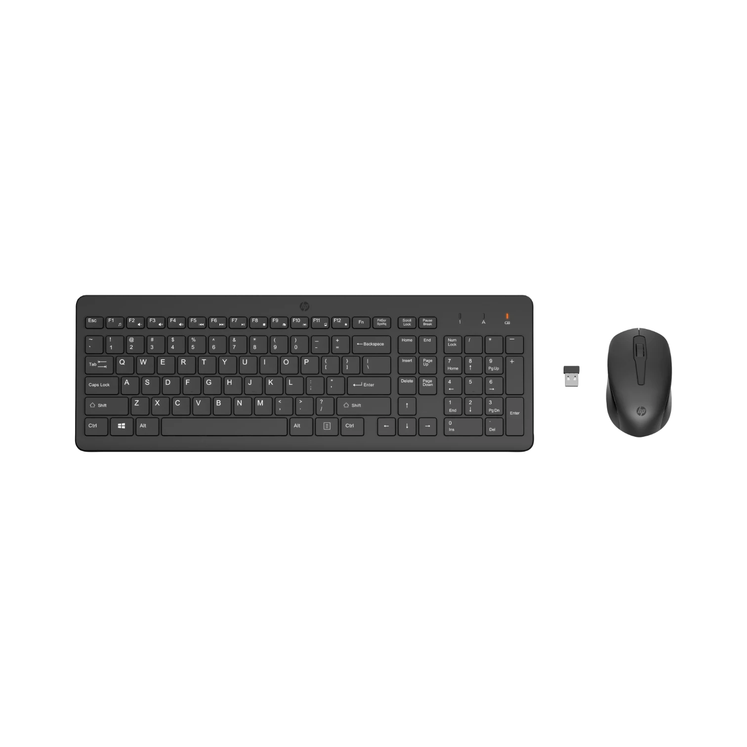 HP 330 Ergonomic 2.4 GHz Wireless Mouse & Keyboard Combo (Black) — Being Shipped