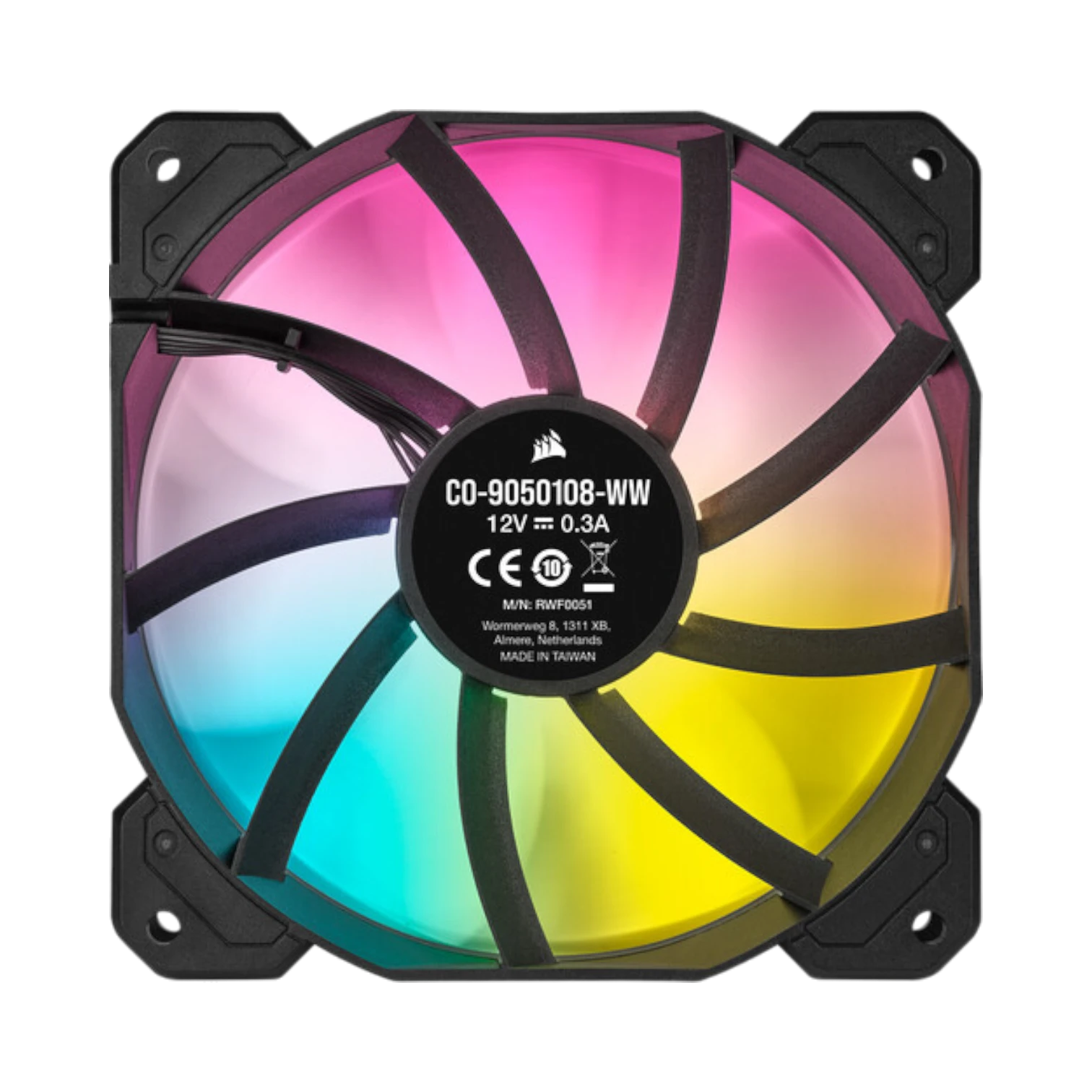 CORSAIR iCUE SP120 RGB ELITE Performance 120mm Case Fan (Black) — Being Shipped