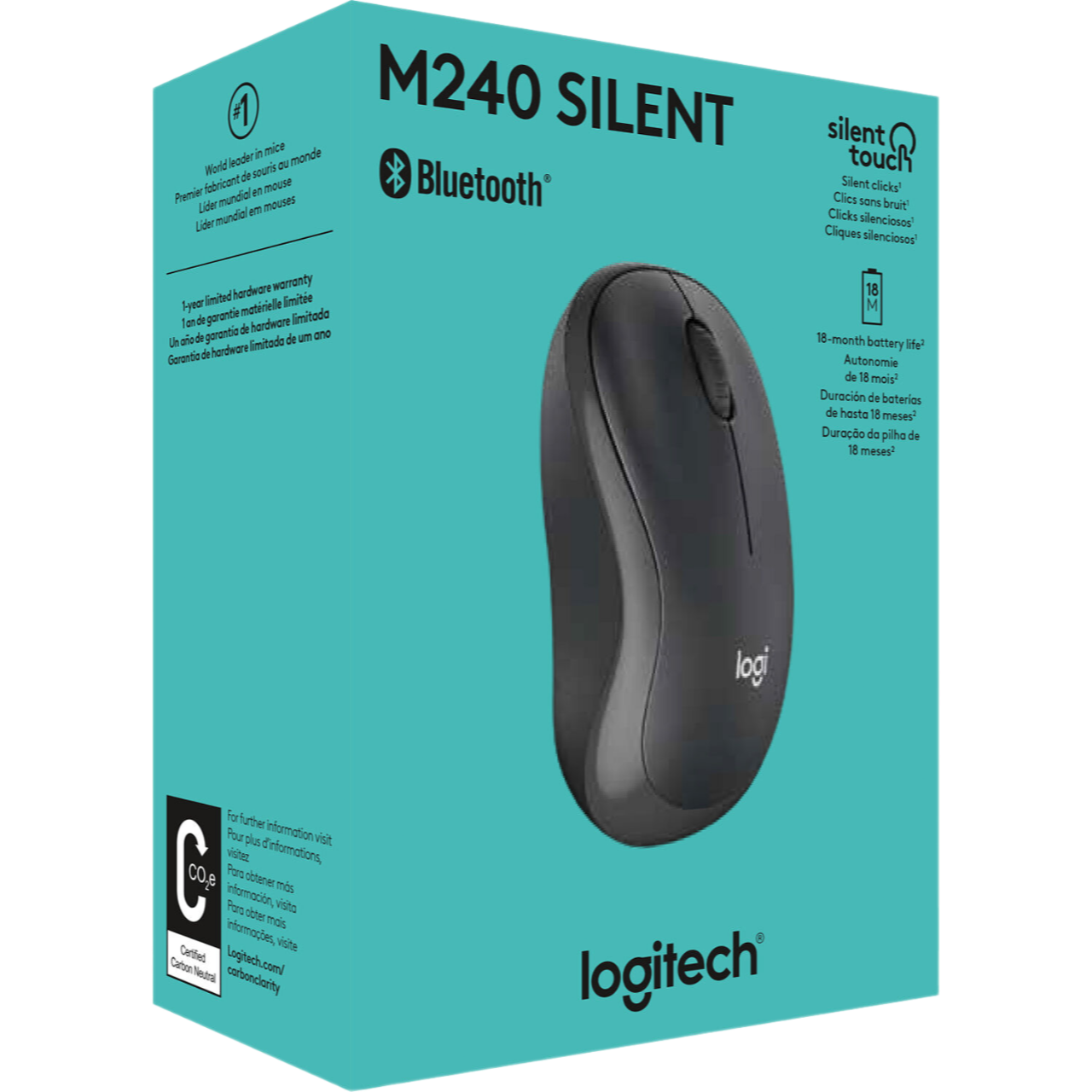 Logitech M240 Silent Wireless Mouse (Graphite) — Being Shipped