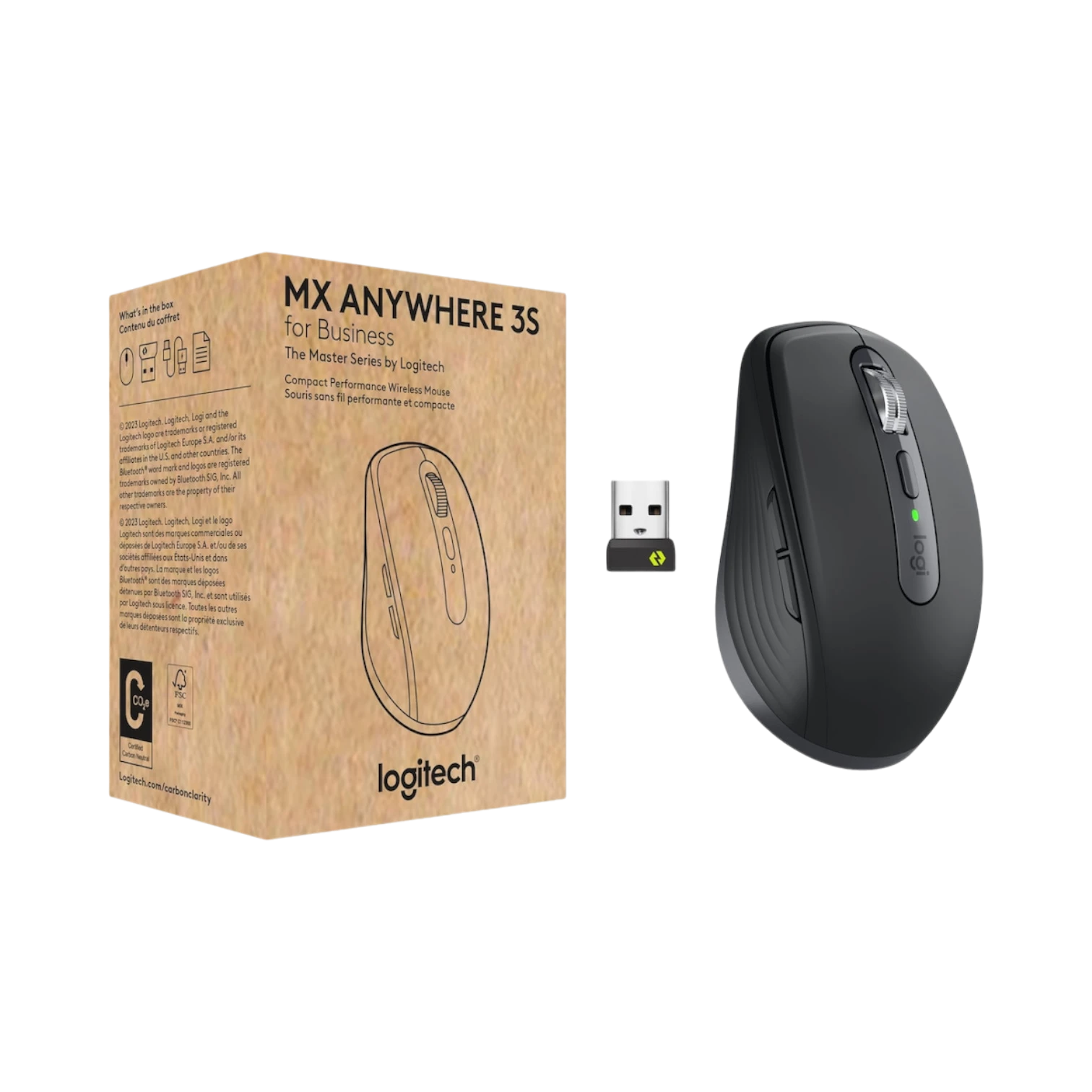 Logitech MX Anywhere 3S Business Wireless Mouse (Graphite) — Being Shipped