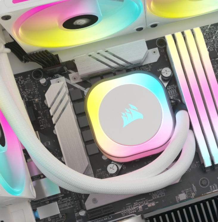 CORSAIR iCUE LINK H100i RGB AIO Liquid CPU Cooler (White) — Being Shipped