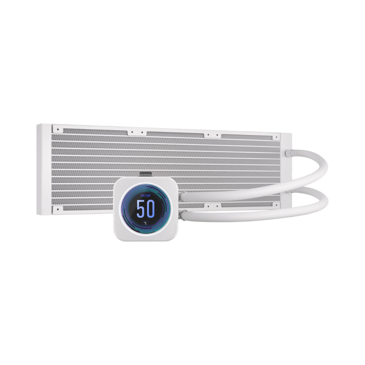 CORSAIR iCUE H150i ELITE LCD XT Display 360mm Liquid CPU Cooler (White) — Being Shipped