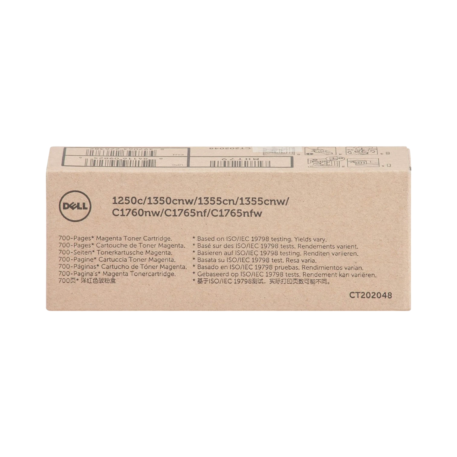 Dell C1760nw/C1765nf/C1765nfw Magenta Toner, 700 pg standard yield — Being Shipped