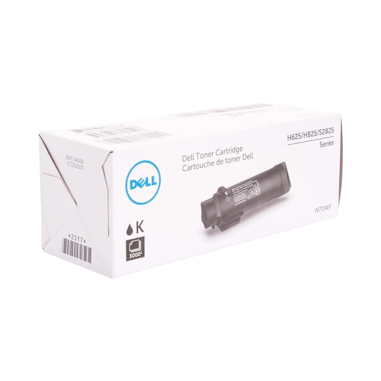 Dell Black High Yield Toner Cartridge  3,000 Pages for H625cdw/H825cdw/S2825cdn Printers — Being Shipped