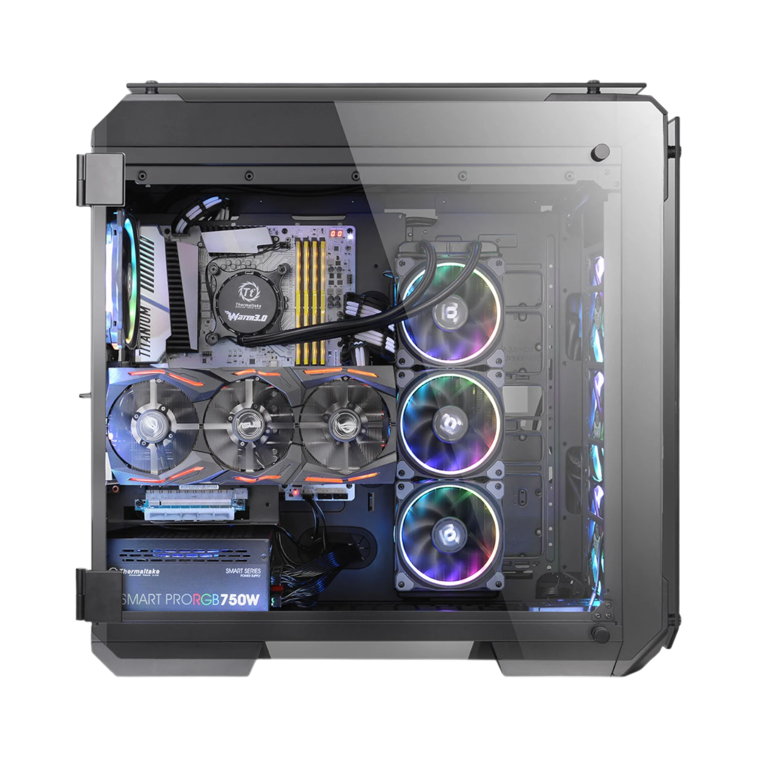 Thermaltake View 71 Full-Tower Case with Blue LEDs (Black) — Being Shipped