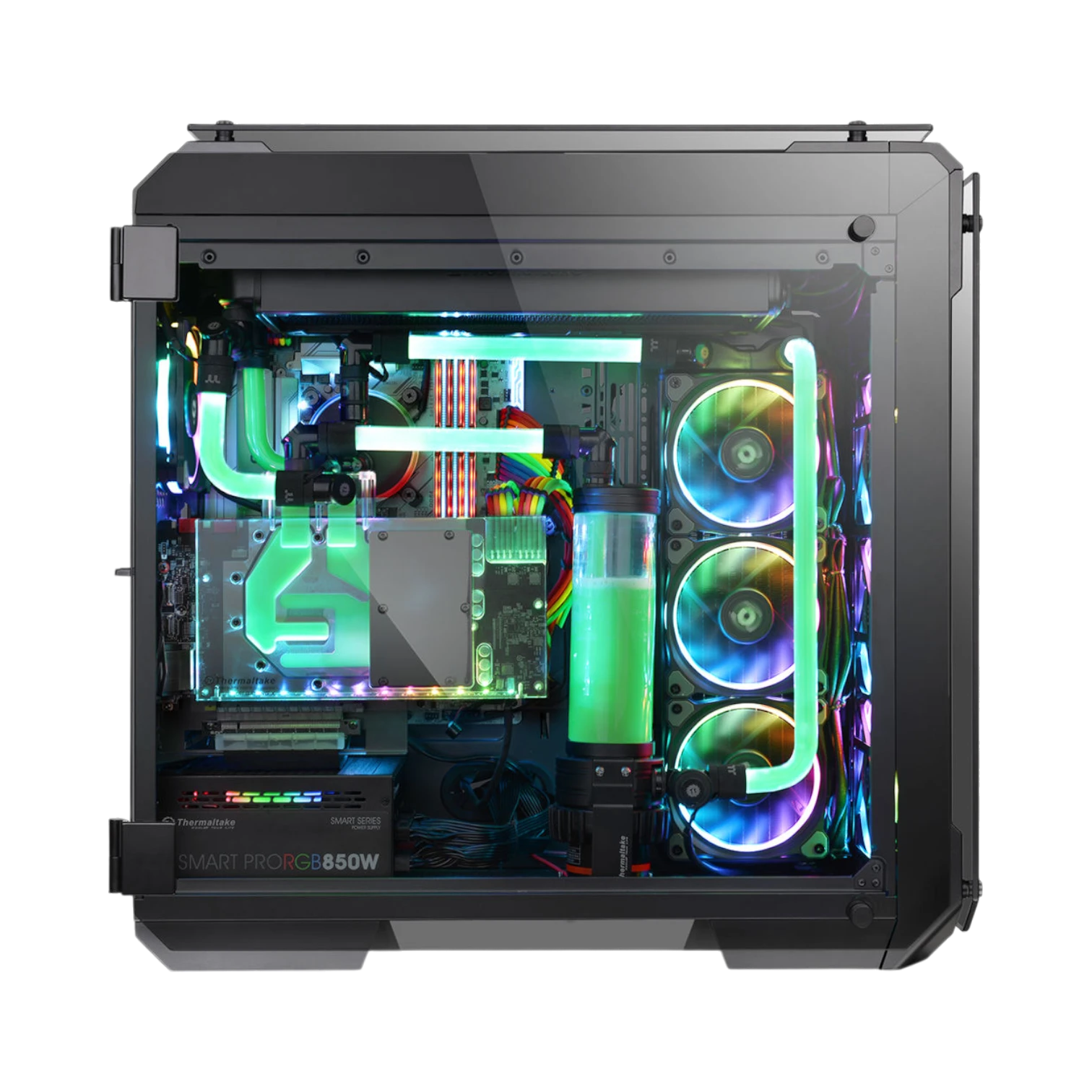 Thermaltake View 71 Full-Tower Case with Blue LEDs (Black) — Being Shipped