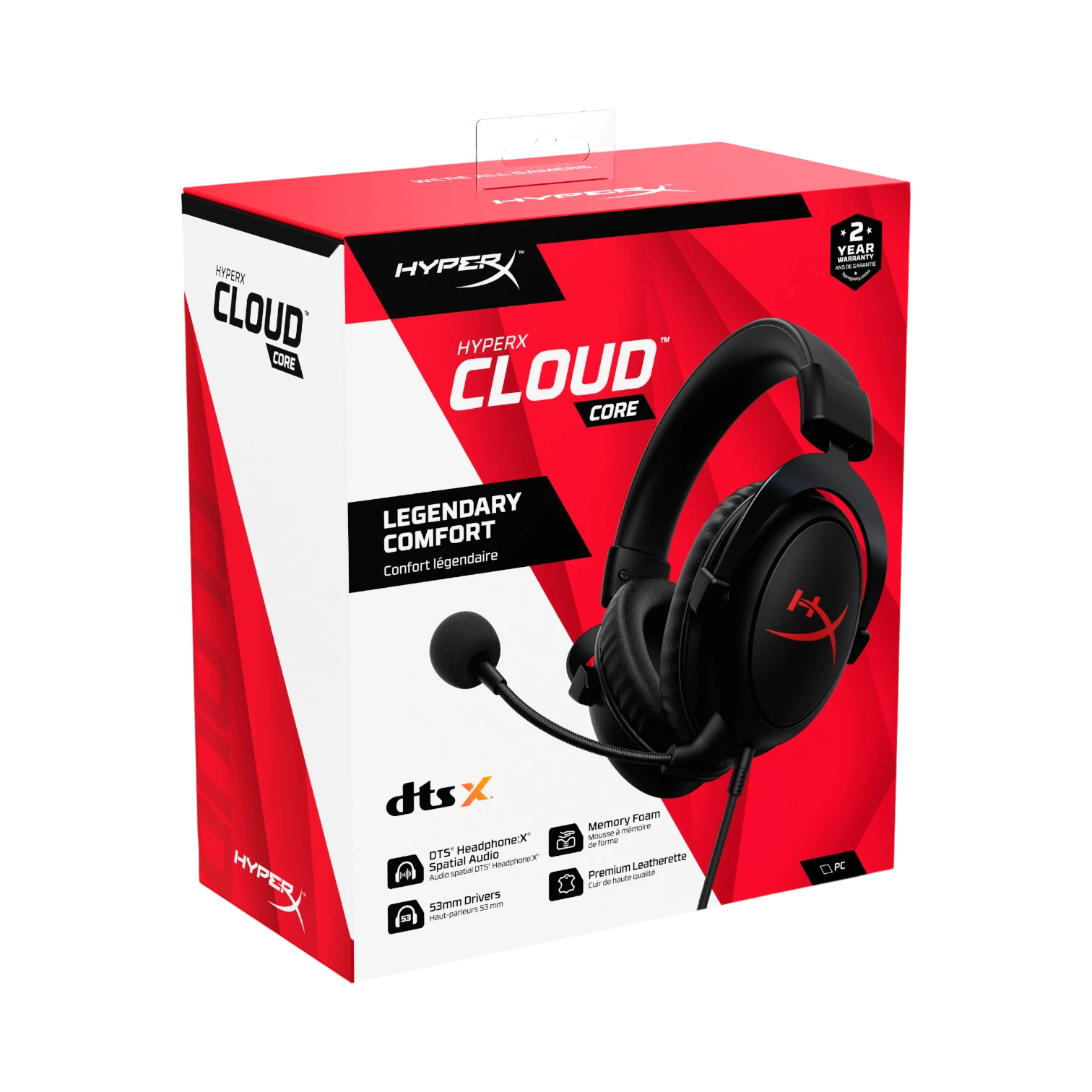 HyperX Cloud Core Wired Gaming Headset (Black) — Being Shipped