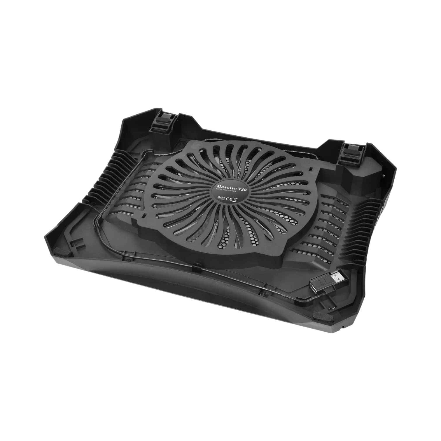 Thermaltake Massive V20 200mm LED Fan Notebook Cooler (Black) — Being Shipped