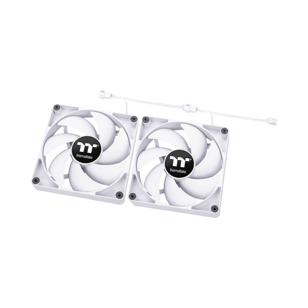 Thermaltake CT120 2-Pack PC Cooling Fan (White) — Being Shipped