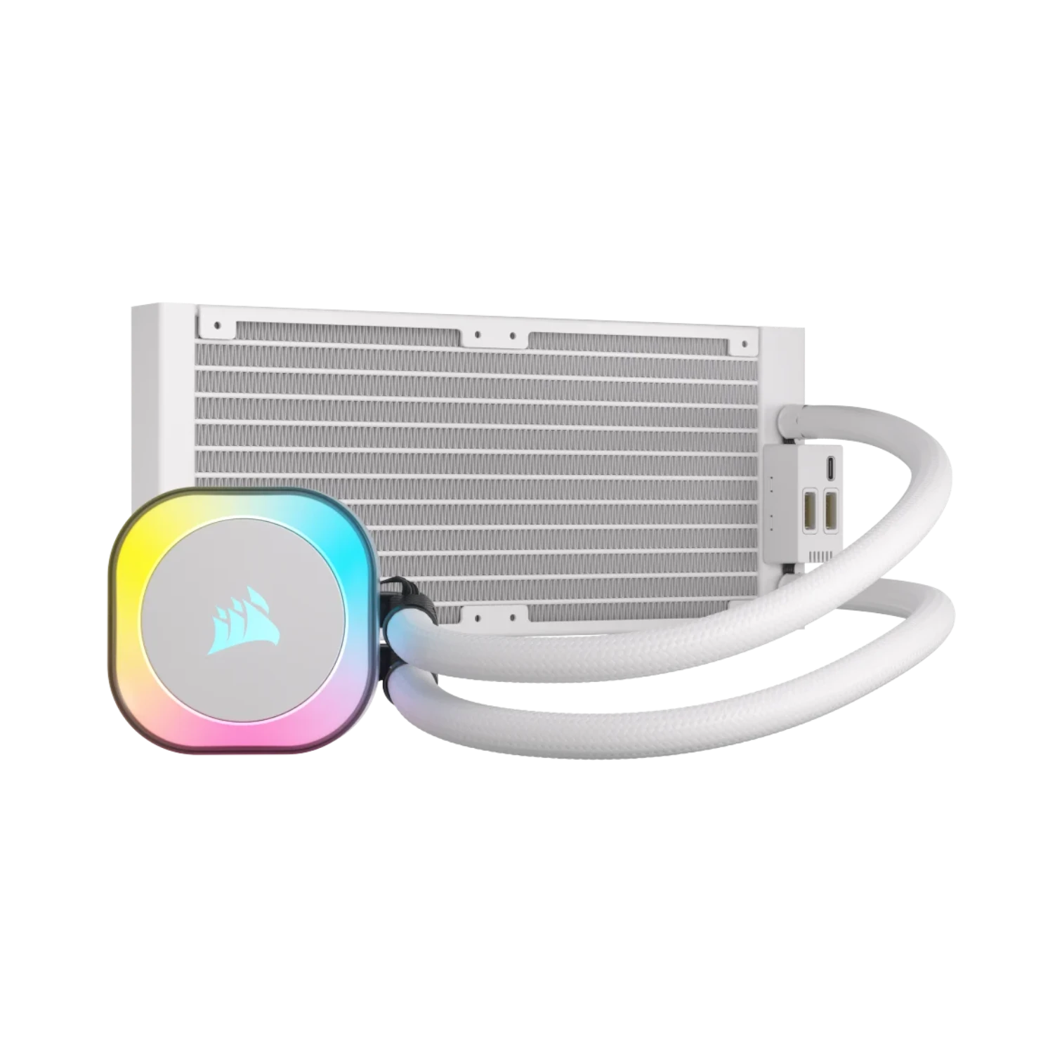 CORSAIR iCUE LINK H100i RGB AIO Liquid CPU Cooler (White) — Being Shipped