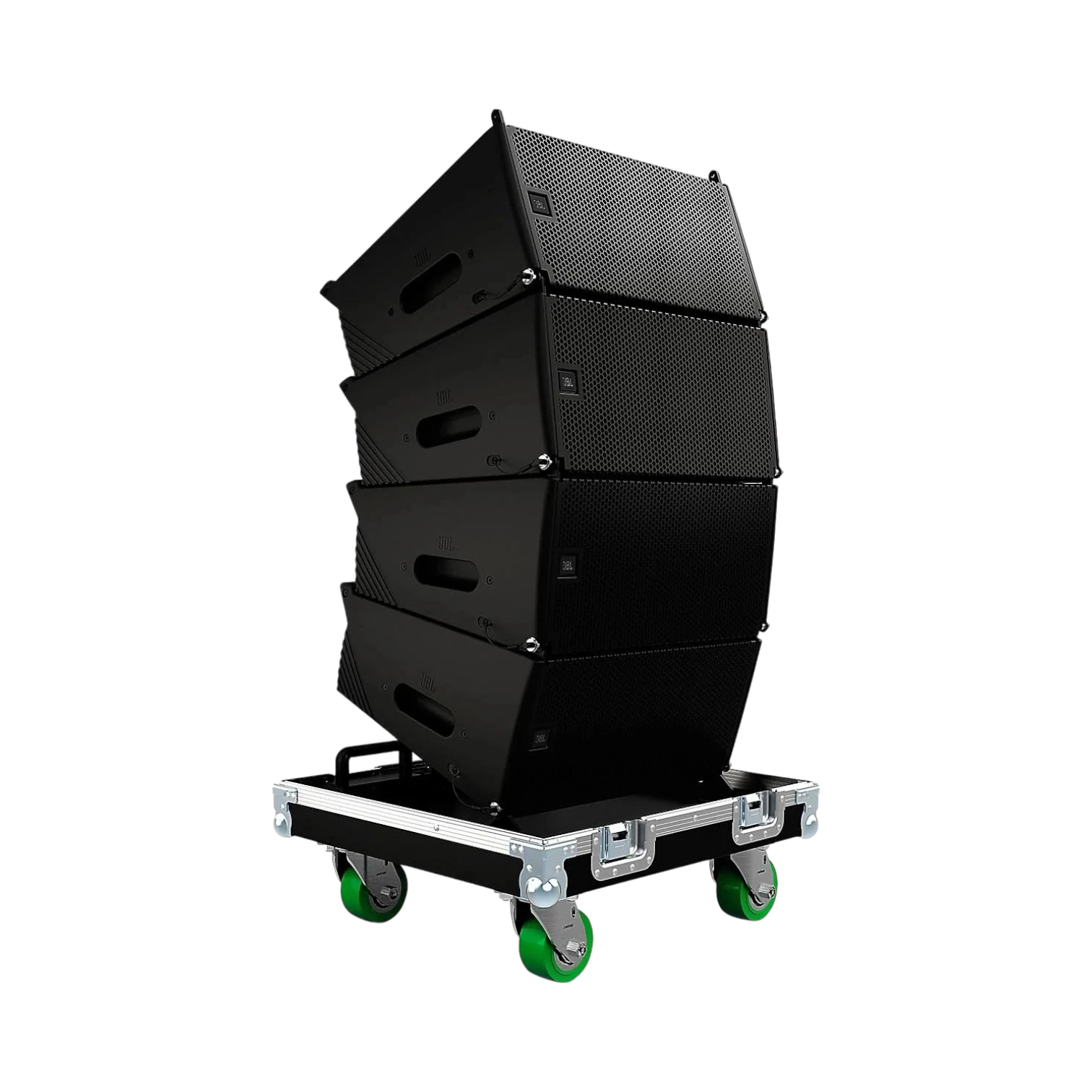 JBL Flight Case with Wheels for 4x SRX906LA Speakers, Black — Being Shipped