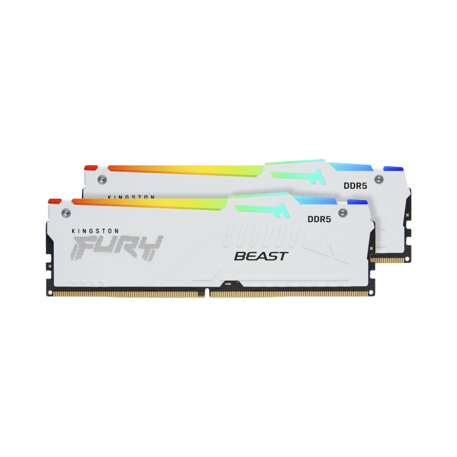 Kingston FURY Beast White 64GB DDR5 6000MT/s RGB Memory Kit (2 x 32GB) — Being Shipped