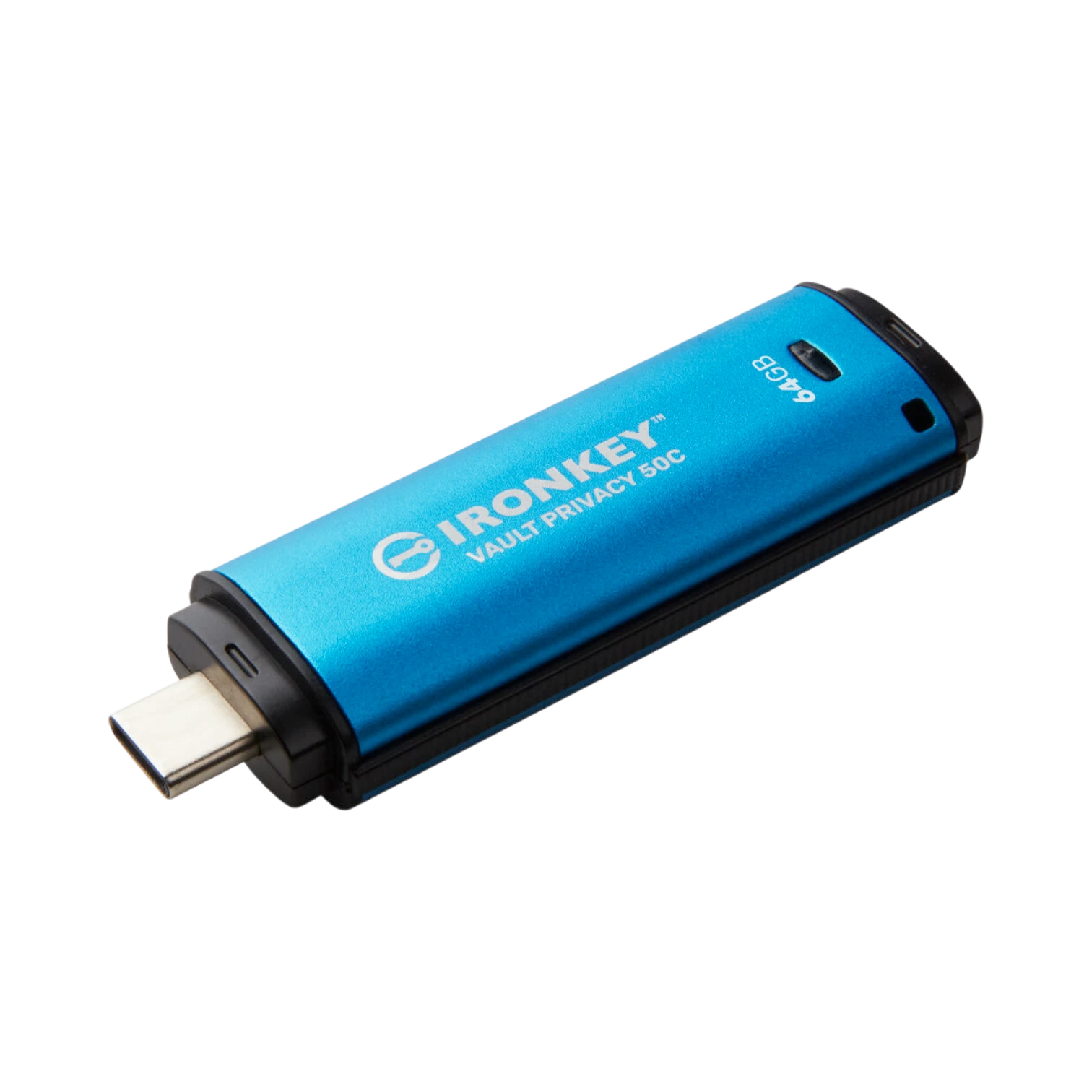 Kingston IronKey Vault Privacy 50 Series USB-C 64GB Flash Drive (Blue) — Being Shipped