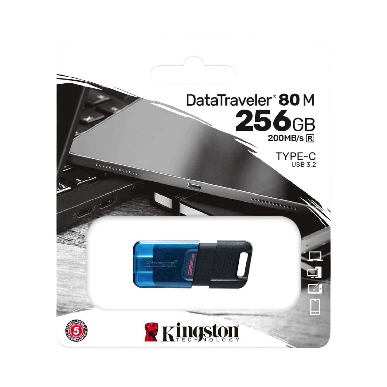 Kingston DataTraveler 80 M USB-C 256GB Flash Drive — Being Shipped