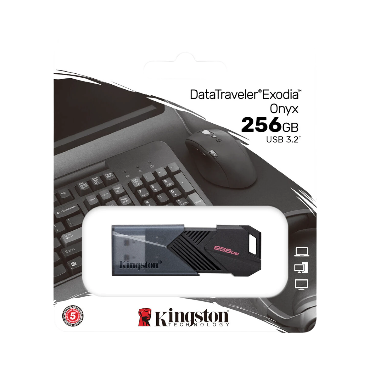 Kingston DataTraveler Exodia Onyx Thumb 256GB Flash Drive — Being Shipped