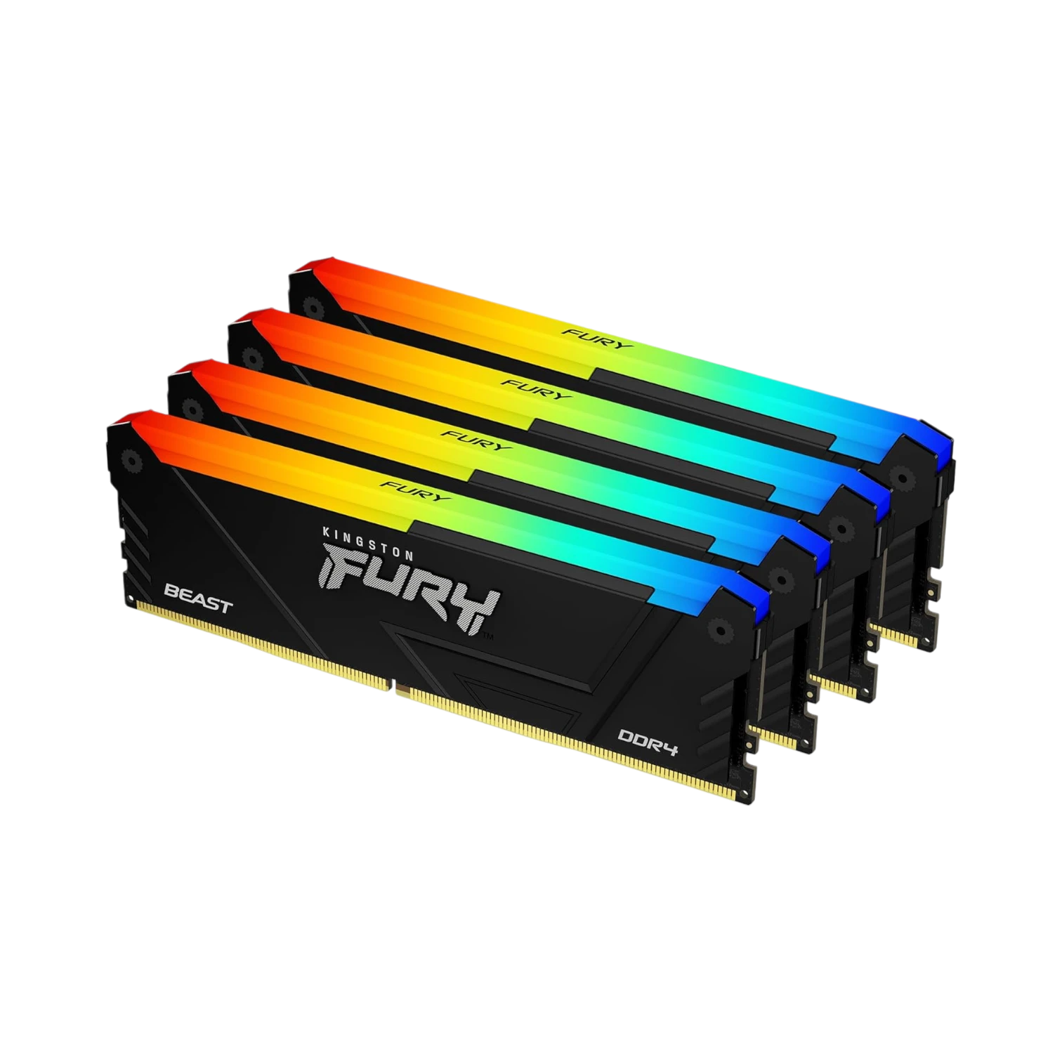 Kingston FURY Beast 64GB DDR4 3600MT/s RGB Desktop Memory (4 x 16GB) — Being Shipped