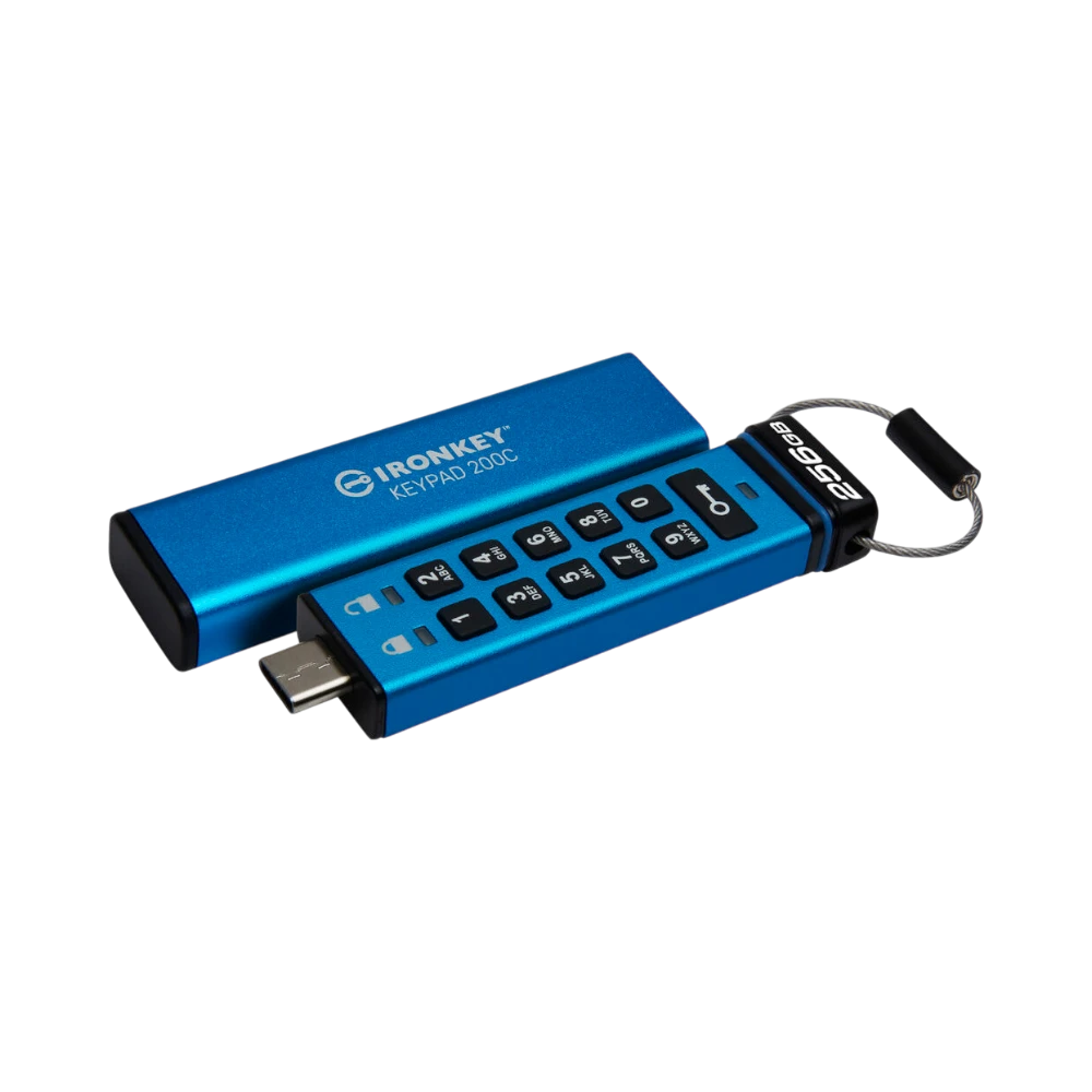 Kingston IronKey Keypad 200 USB-C 3.2 Gen 1 256GB Flash Drive — Being Shipped