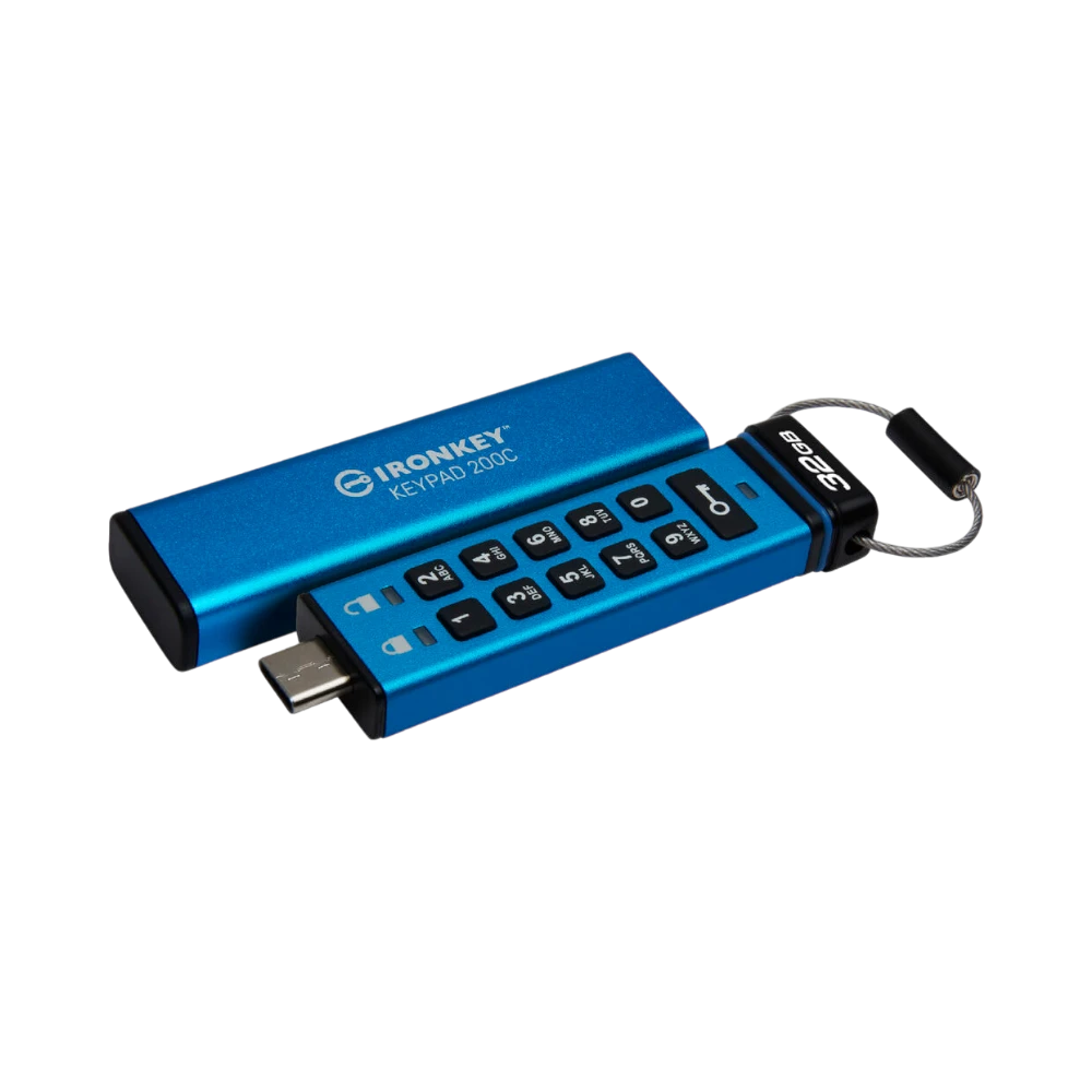 Kingston IronKey Keypad 200 USB-C 3.2 Gen 1 32GB Flash Drive — Being Shipped