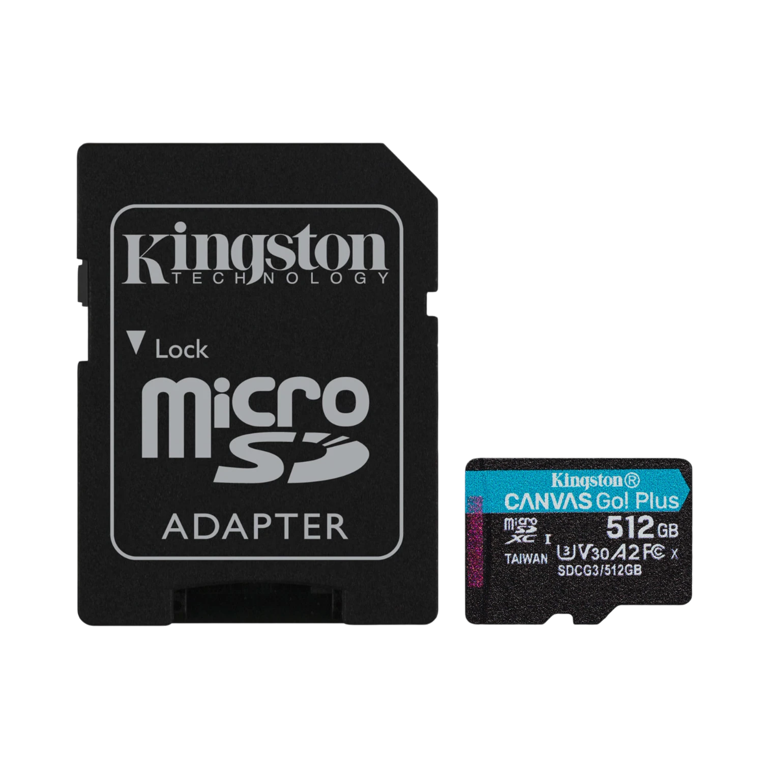 Kingston Canvas Go! Plus 512GB UHS-I microSDXC Memory Card with SD Adapter — Being Shipped