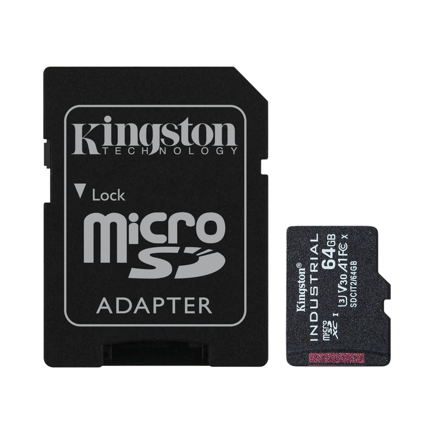 Kingston Industrial UHS-I 64GB microSDXC Memory Card with SD Adapter — Being Shipped