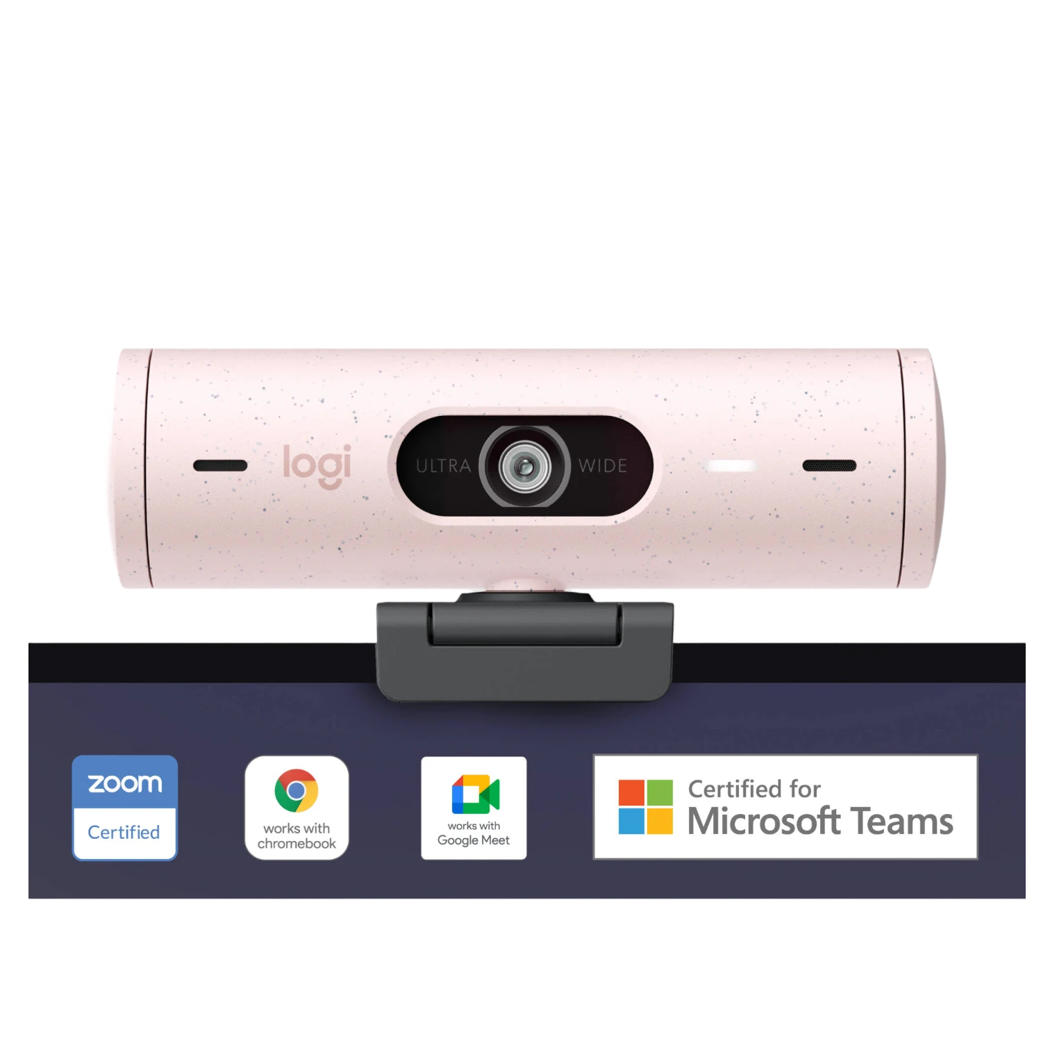 Logitech Brio 500 1080p Full HD Webcam (Rose) — Being Shipped