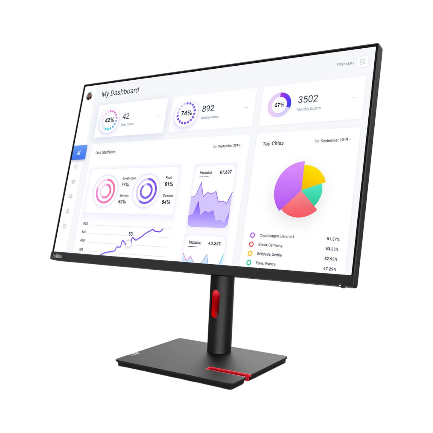 Lenovo ThinkVision T22i-30 21.5" FHD IPS Monitor — Being Shipped