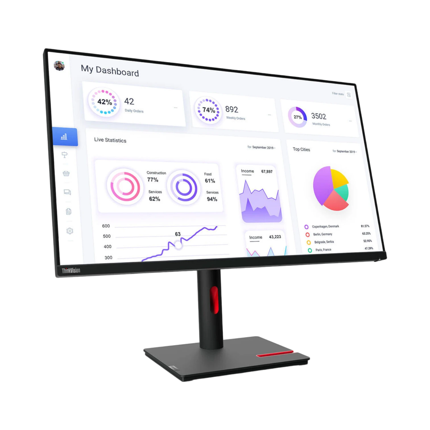 Lenovo ThinkVision T22i-30 21.5" FHD IPS Monitor — Being Shipped