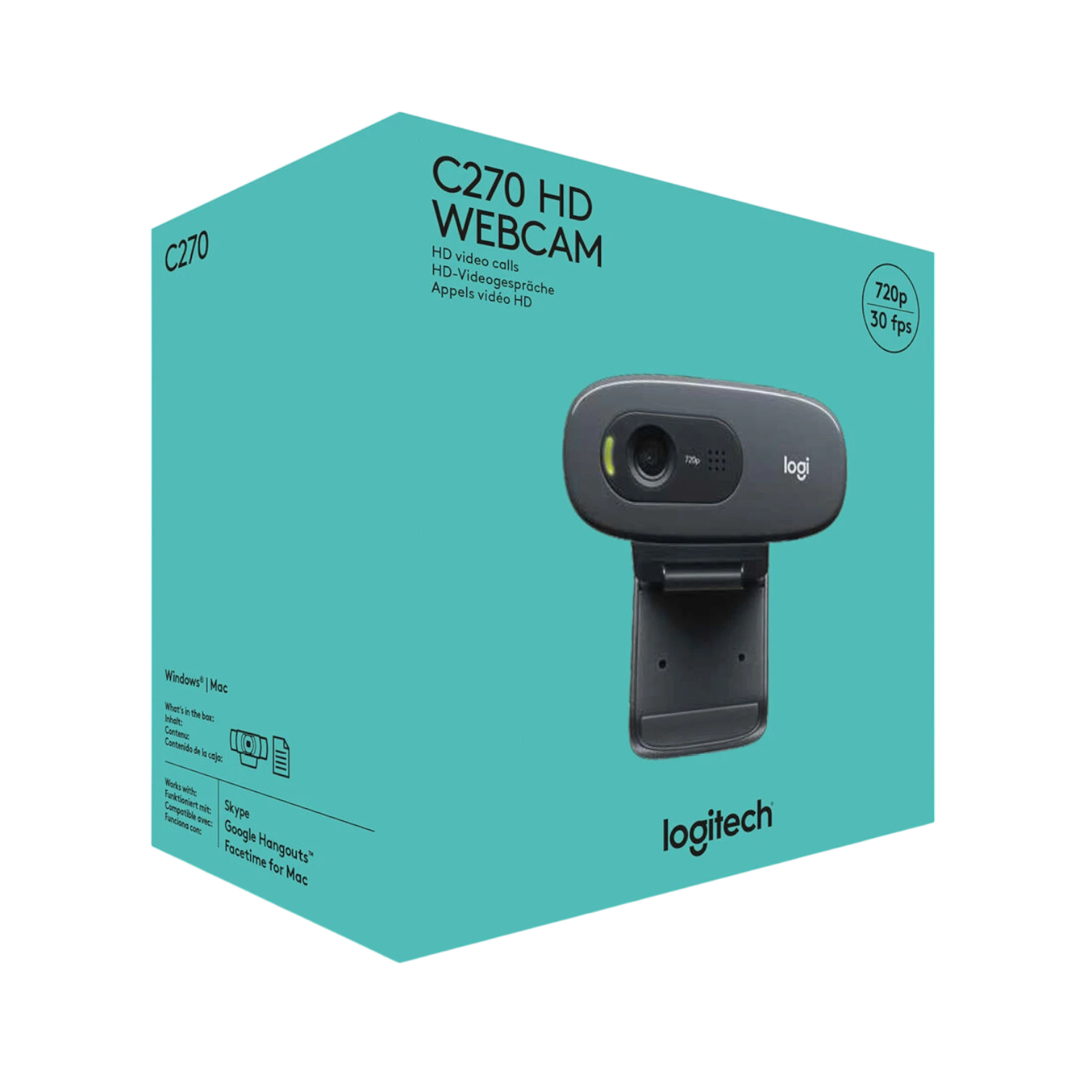 Logitech C270 HD Webcam (Black) — Being Shipped