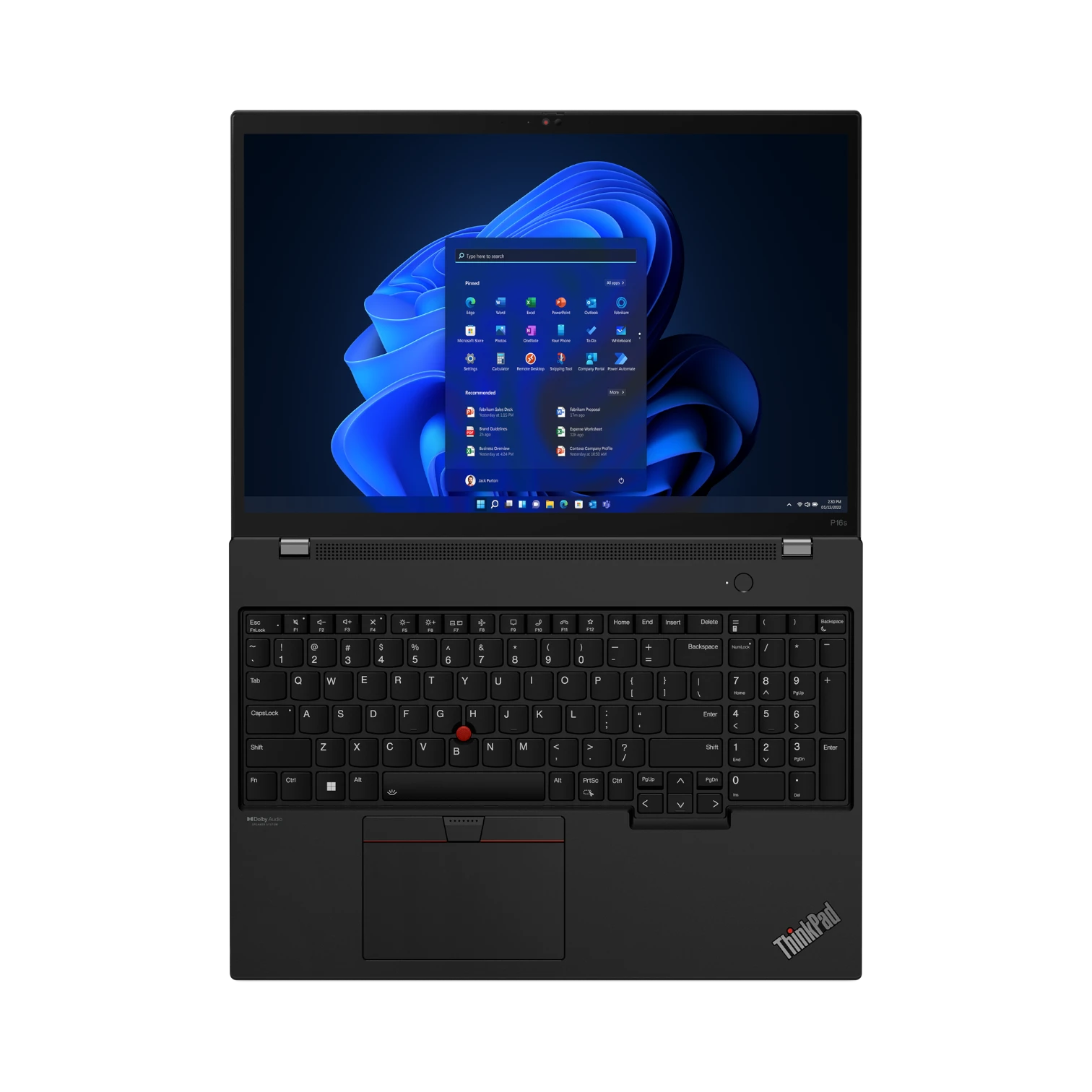 Lenovo 16" ThinkPad P16s Gen 2 Notebook Intel Core i7-1370P, 16GB RAM, 512GB SSD (Black) — Being Shipped