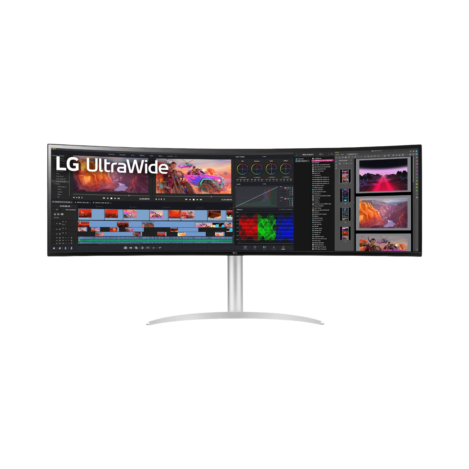 LG UltraWide 49BQ95C-W 49" Dual QHD HDR 144 Hz Curved Monitor — Being Shipped