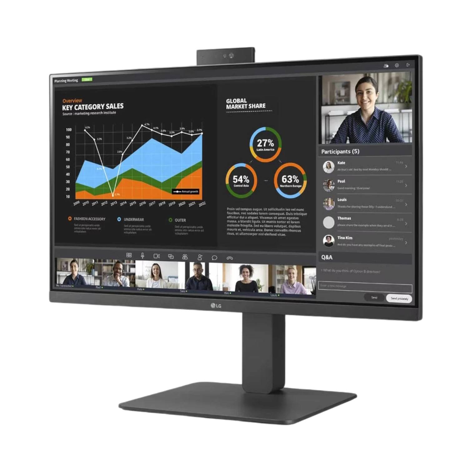 LG 27BR750C-C 27" Full HD IPS Monitor with Built-in Webcam & USB-C — Being Shipped