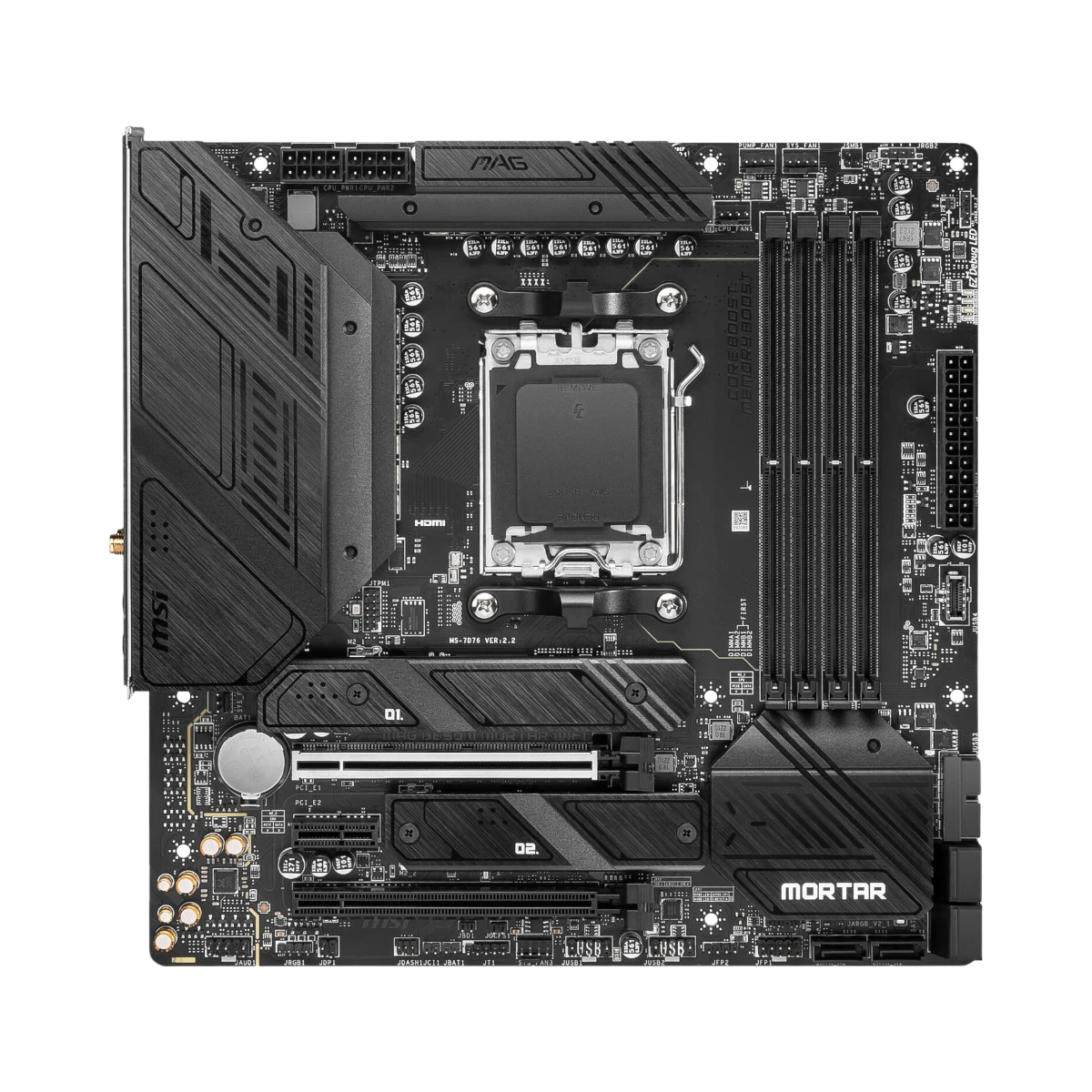 MSI MAG B650M MORTAR WIFI AM5 Micro-ATX Motherboard — Being Shipped