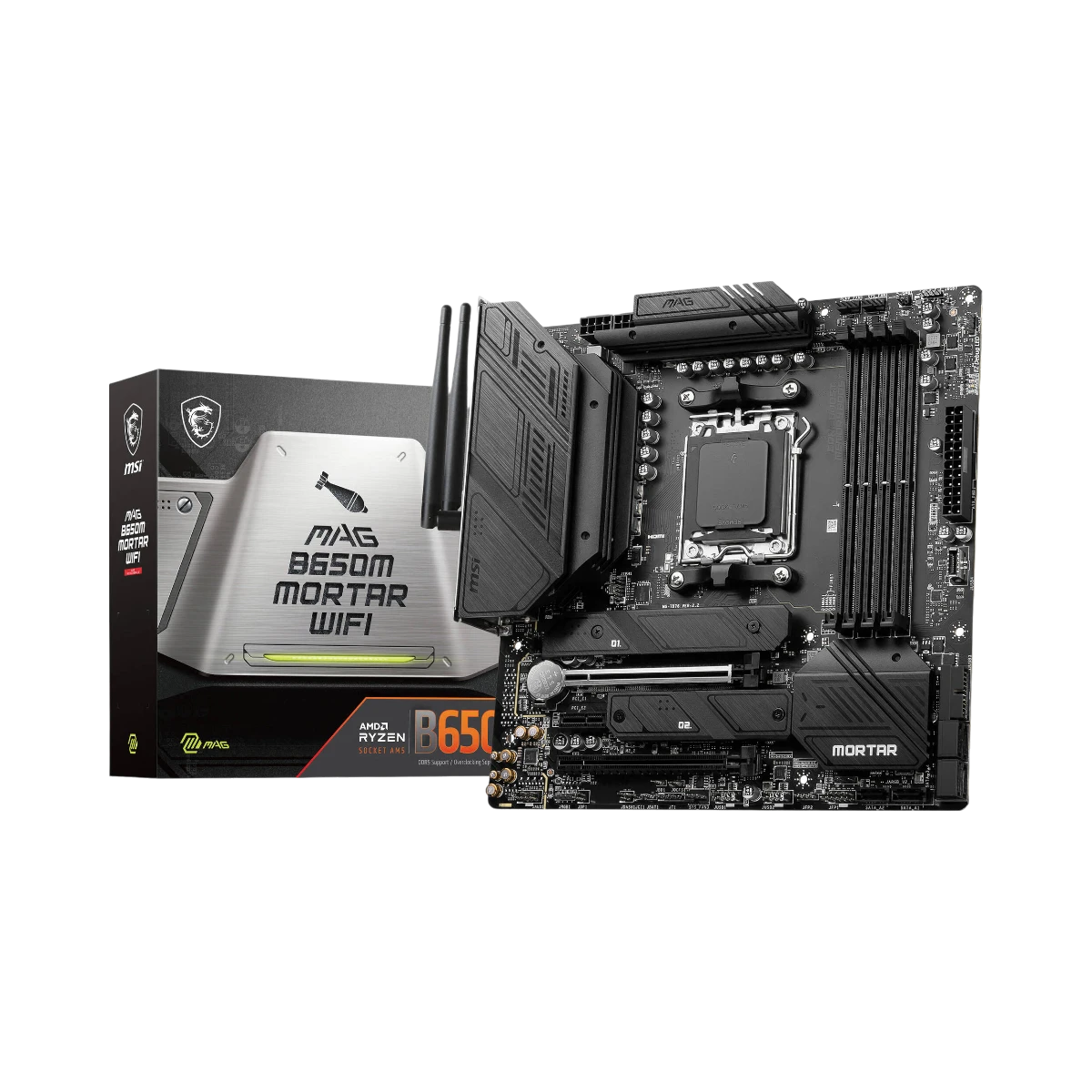 MSI MAG B650M MORTAR WIFI AM5 Micro-ATX Motherboard — Being Shipped